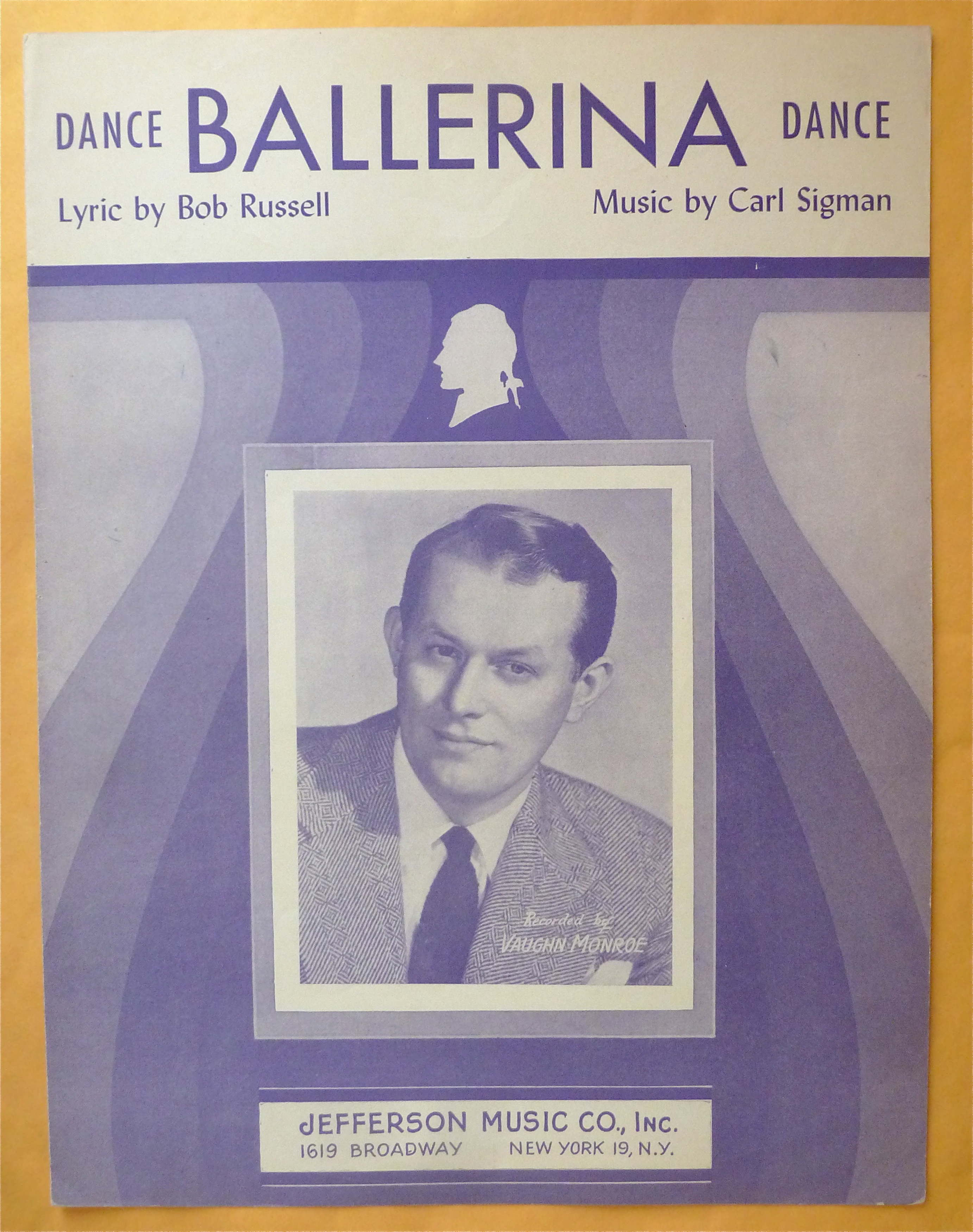 Sheet Music For 1947 Dance Ballerina Dance