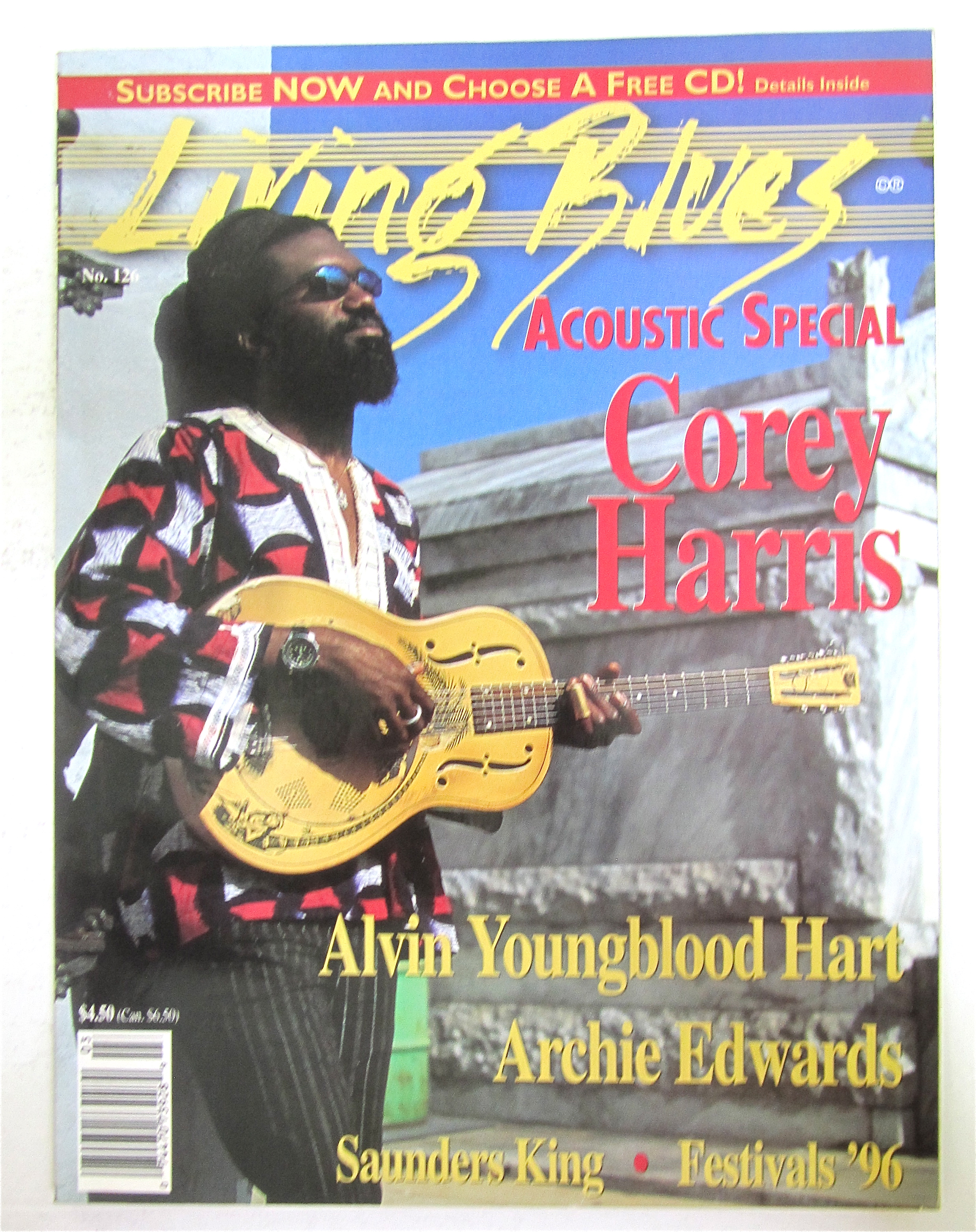 Living Blues Magazine March/April 1996 Corey Harris