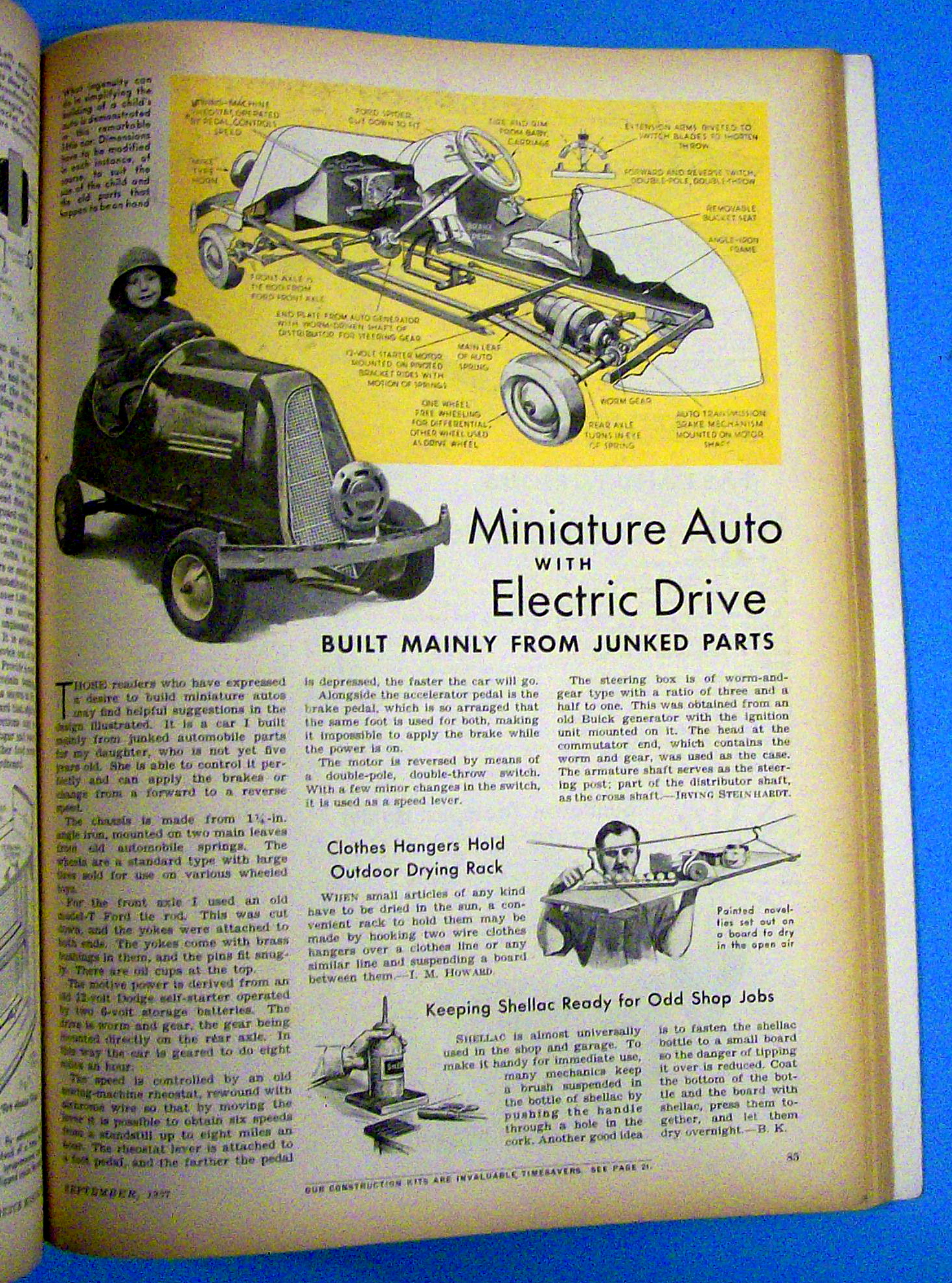 Popular Science Magazine September 1937 Sound Detector