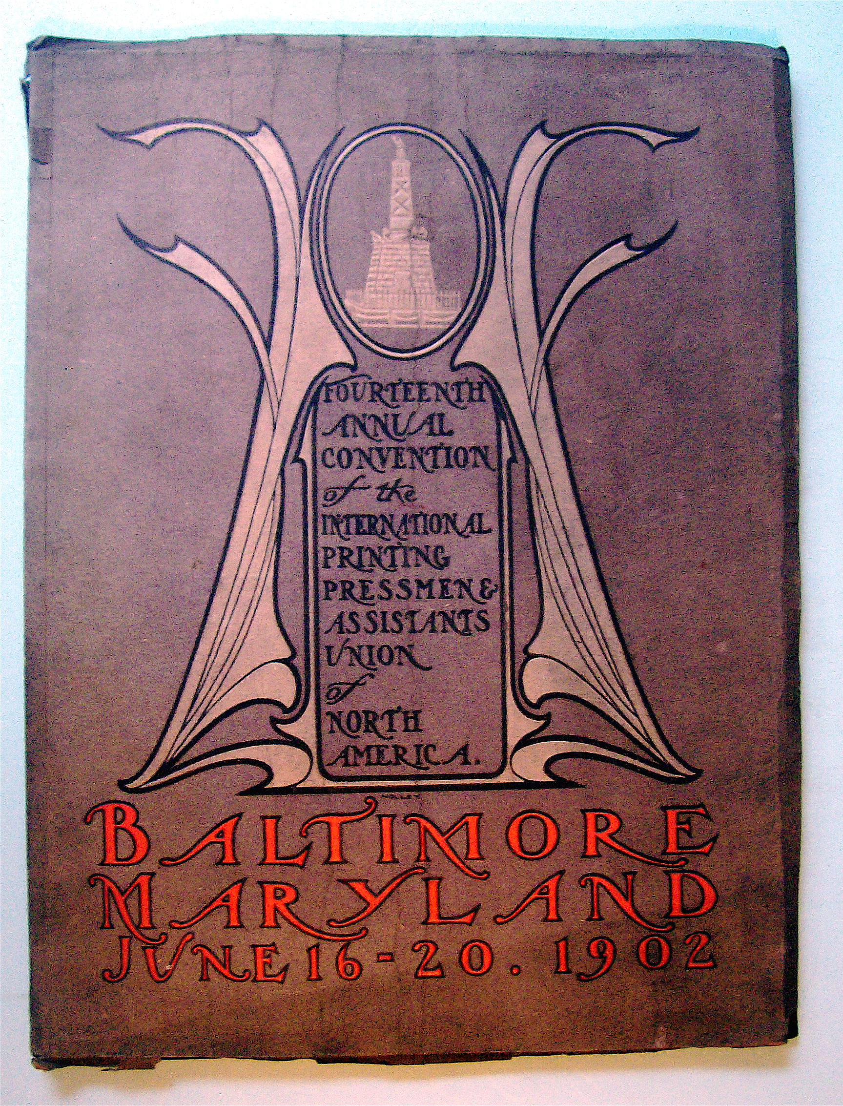 Baltimore Maryland Union Convention Book 1902