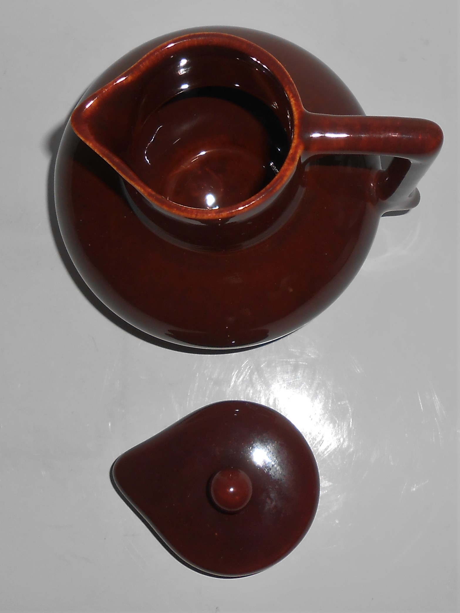 Franciscan Pottery El Patio Redwood Gloss Hot Water Pot