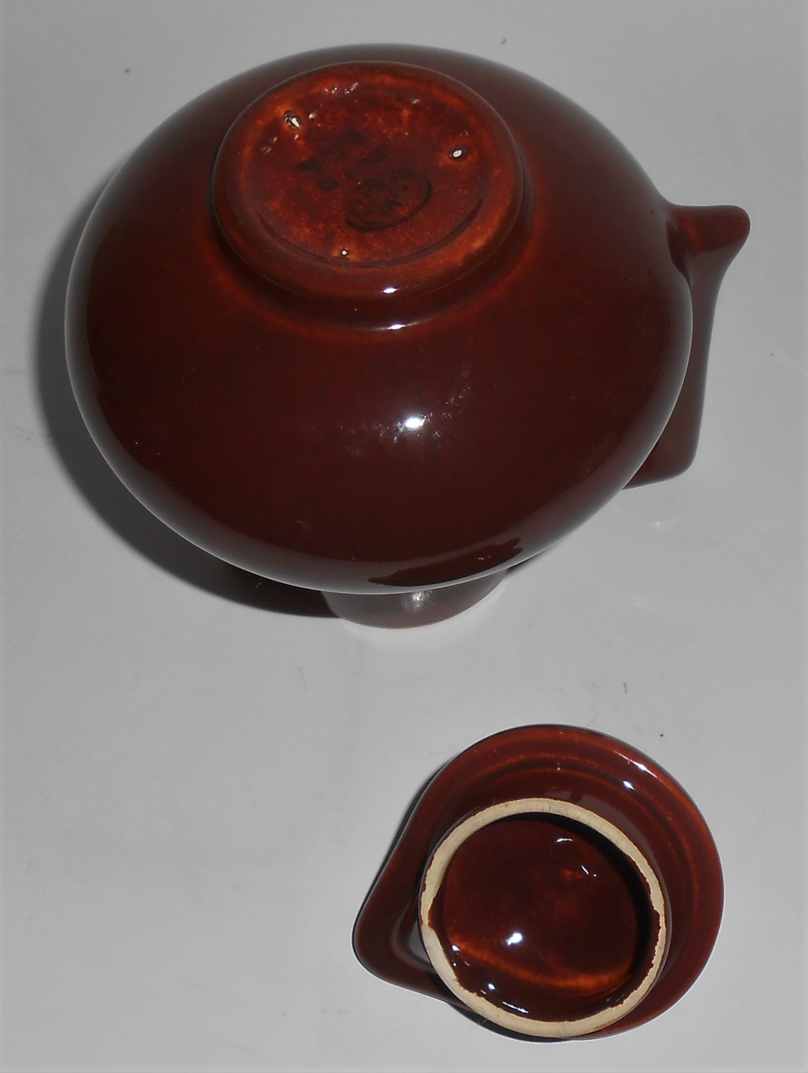 Franciscan Pottery El Patio Redwood Gloss Hot Water Pot