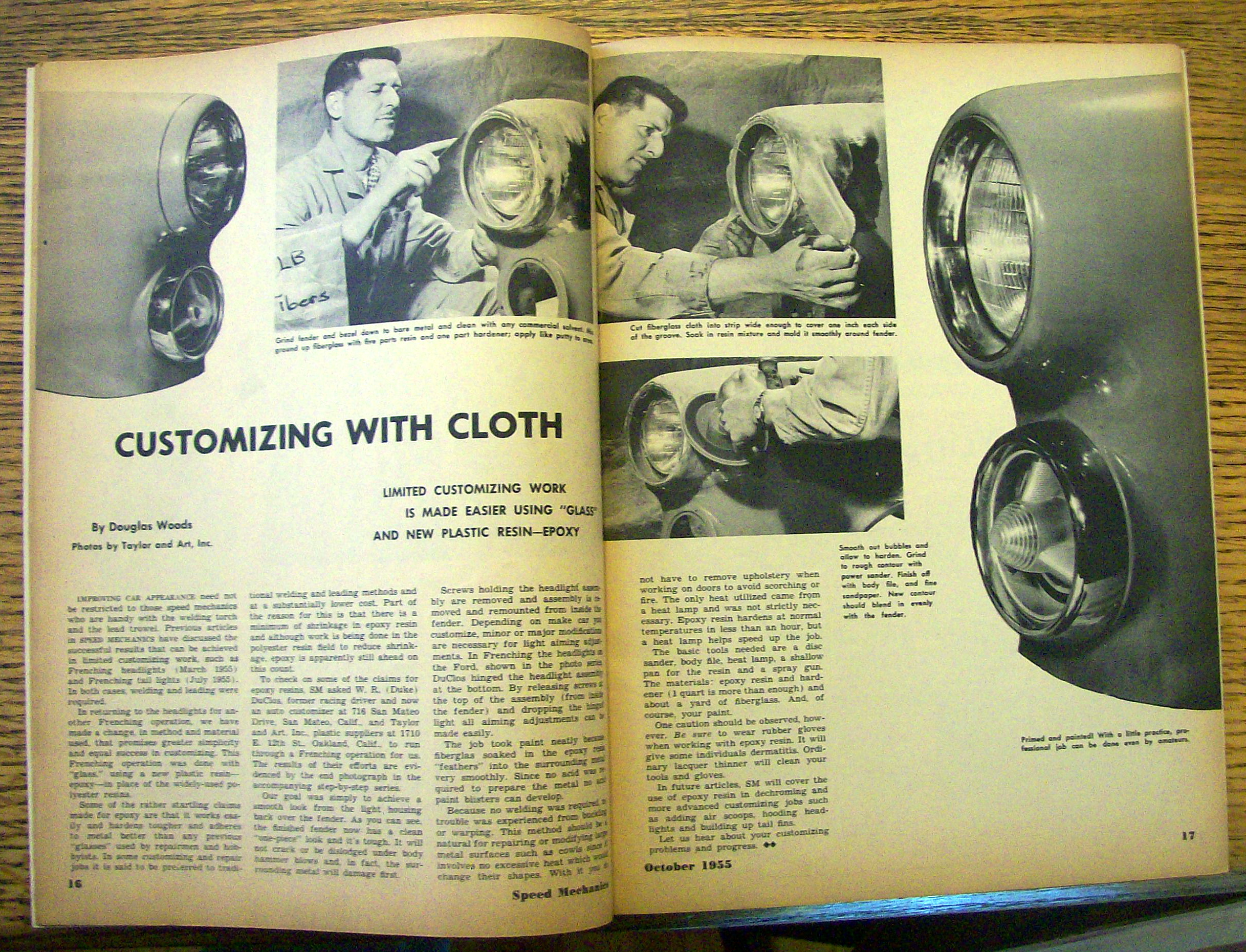 Speed Mechanics October 1955 Overhauling A Ford-Merc