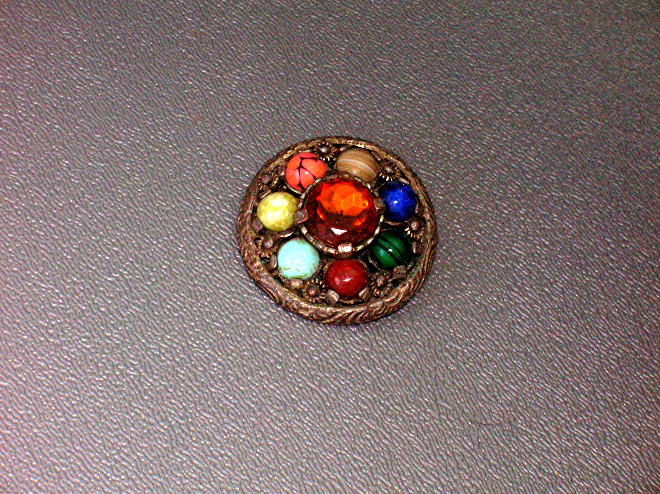 MIRACLE  Multi Jewelled MIRACLE Brooch Pendant