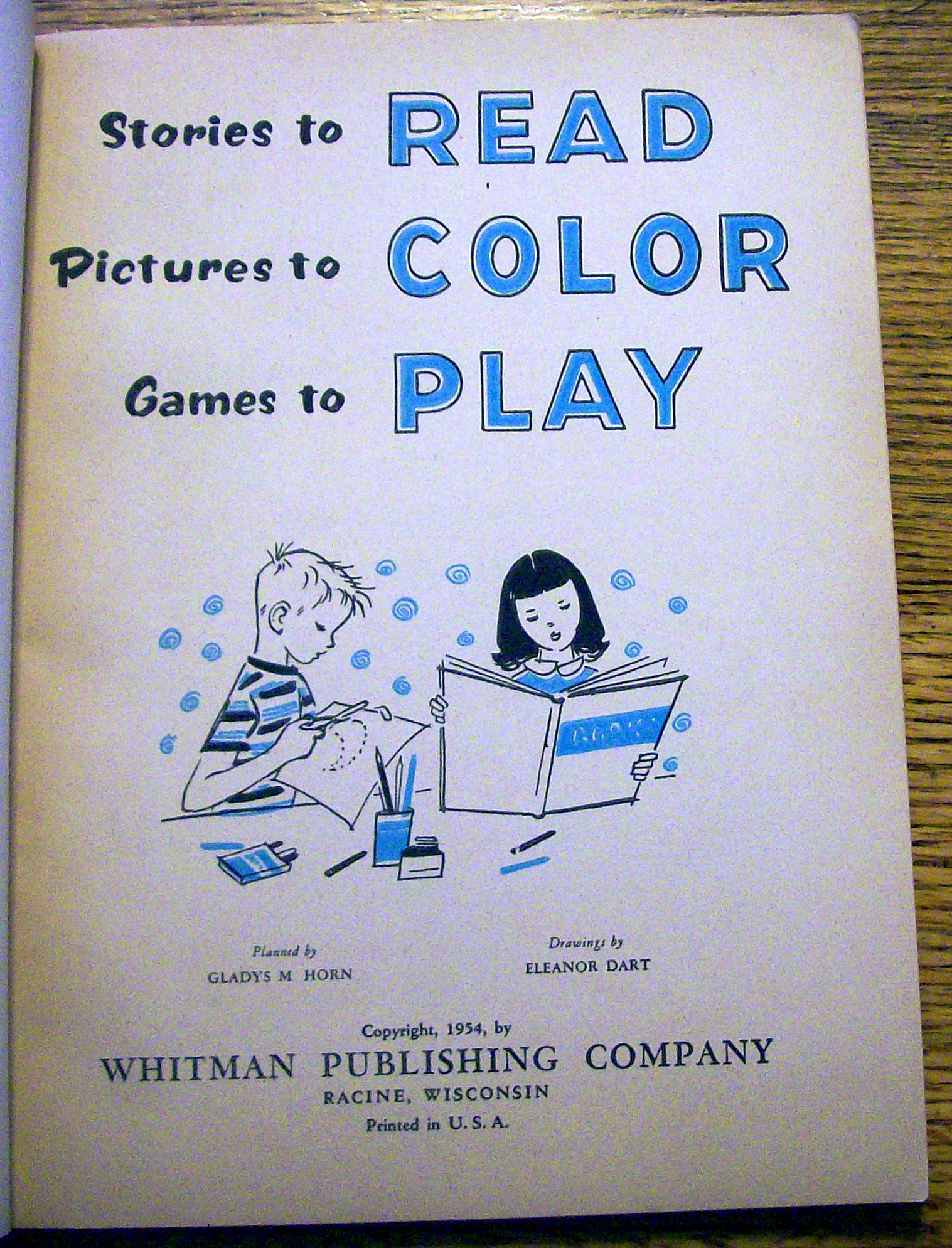 Stories To Read, Pictures To Color, Games To Play 1954