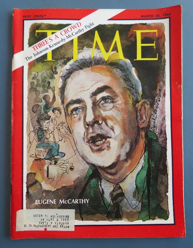 Time Magazine March 22, 1968 Eugene McCarthy