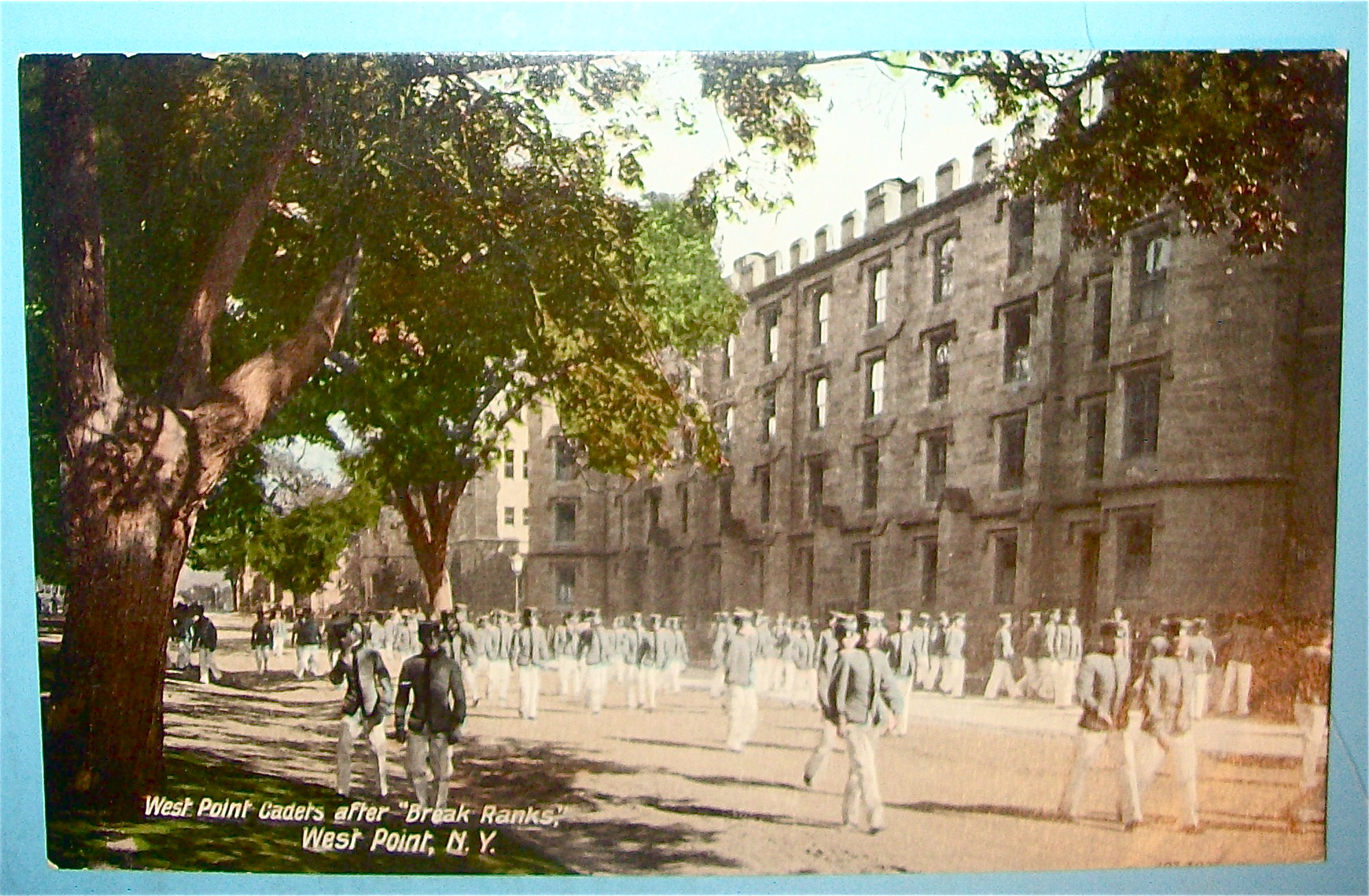 West Point Cadets Break Ranks Postcard