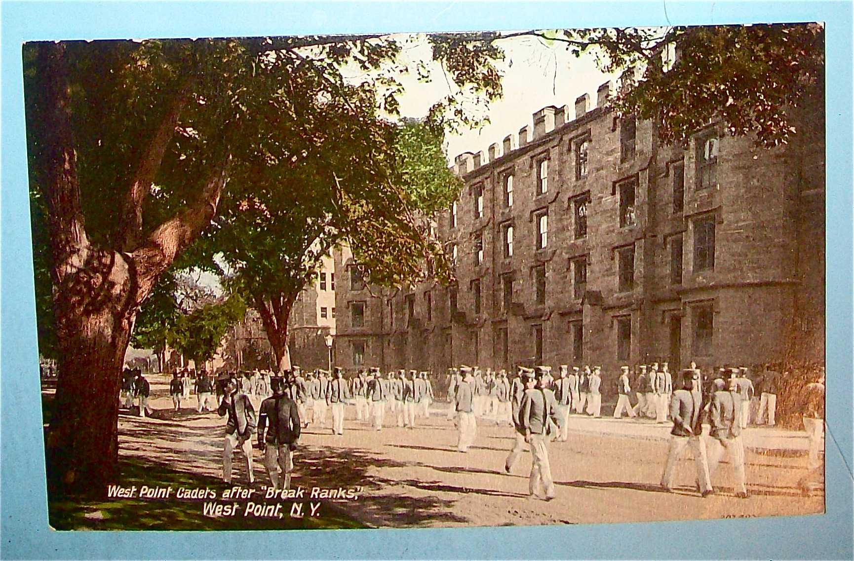 West Point Cadets Break Ranks Postcard