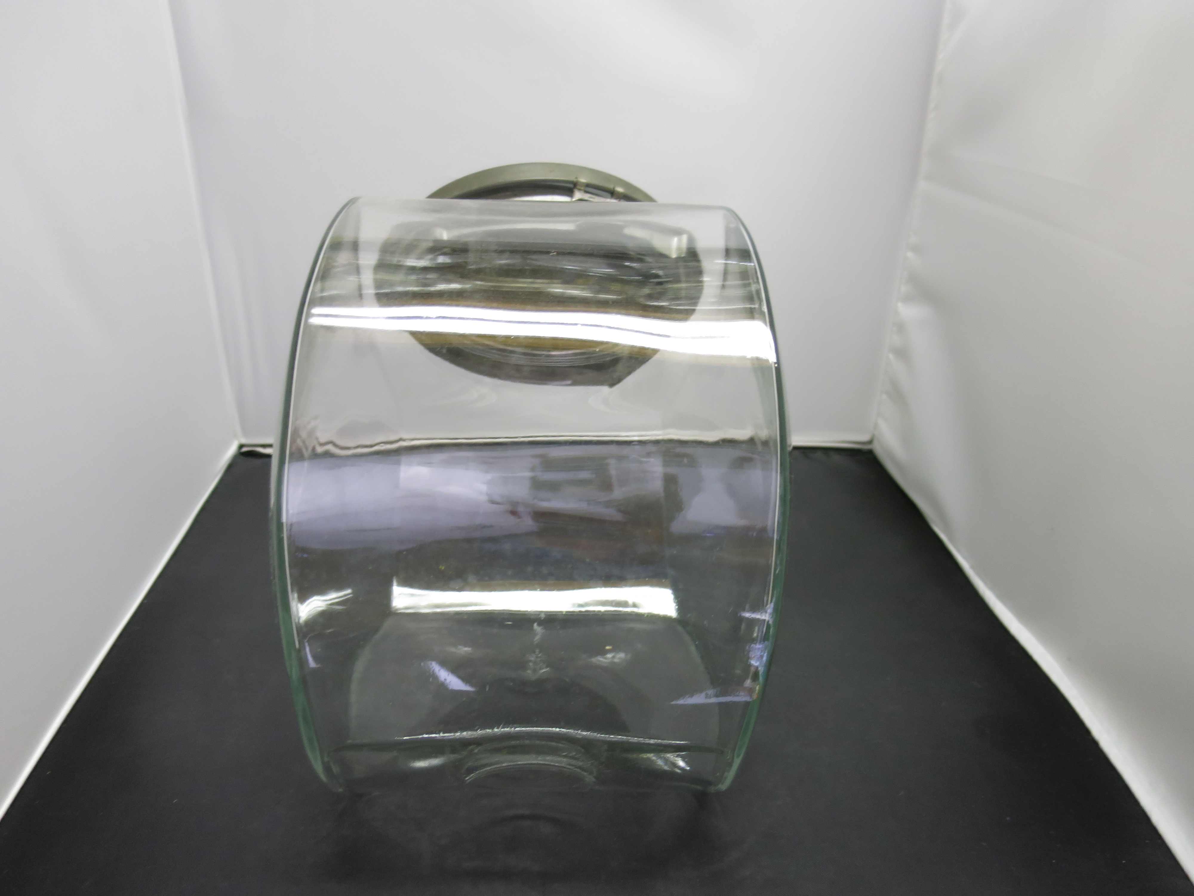 Anchor Hocking Large Glass Jar tin lid Doughnut  Jar