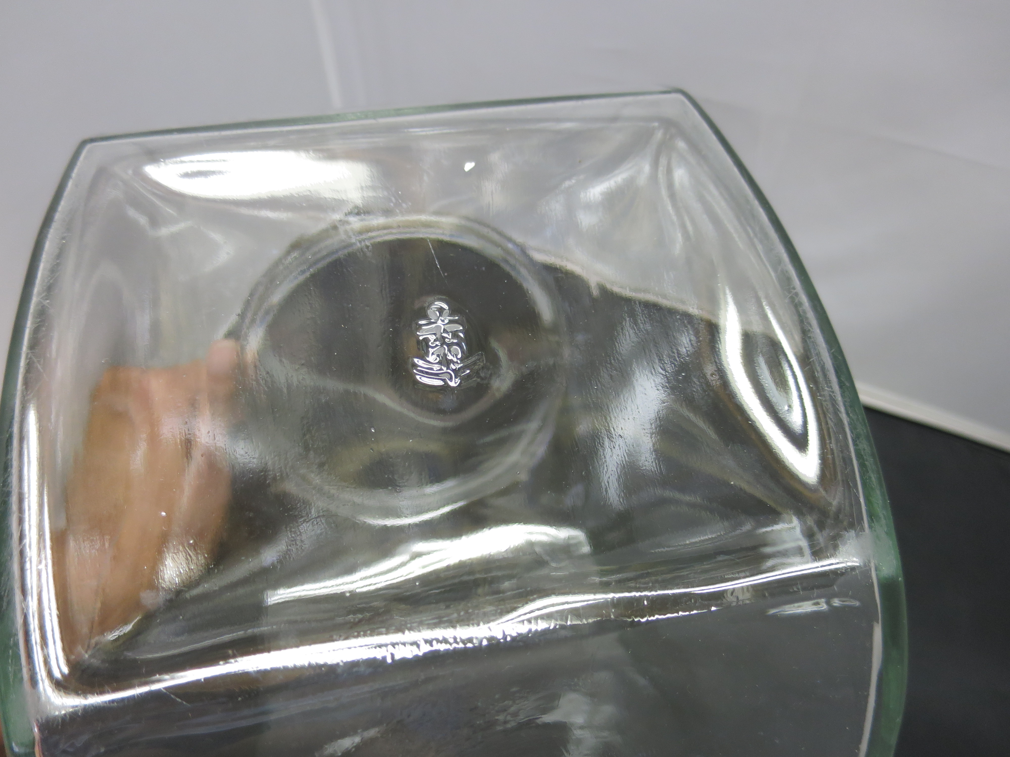 Anchor Hocking Large Glass Jar tin lid Doughnut  Jar