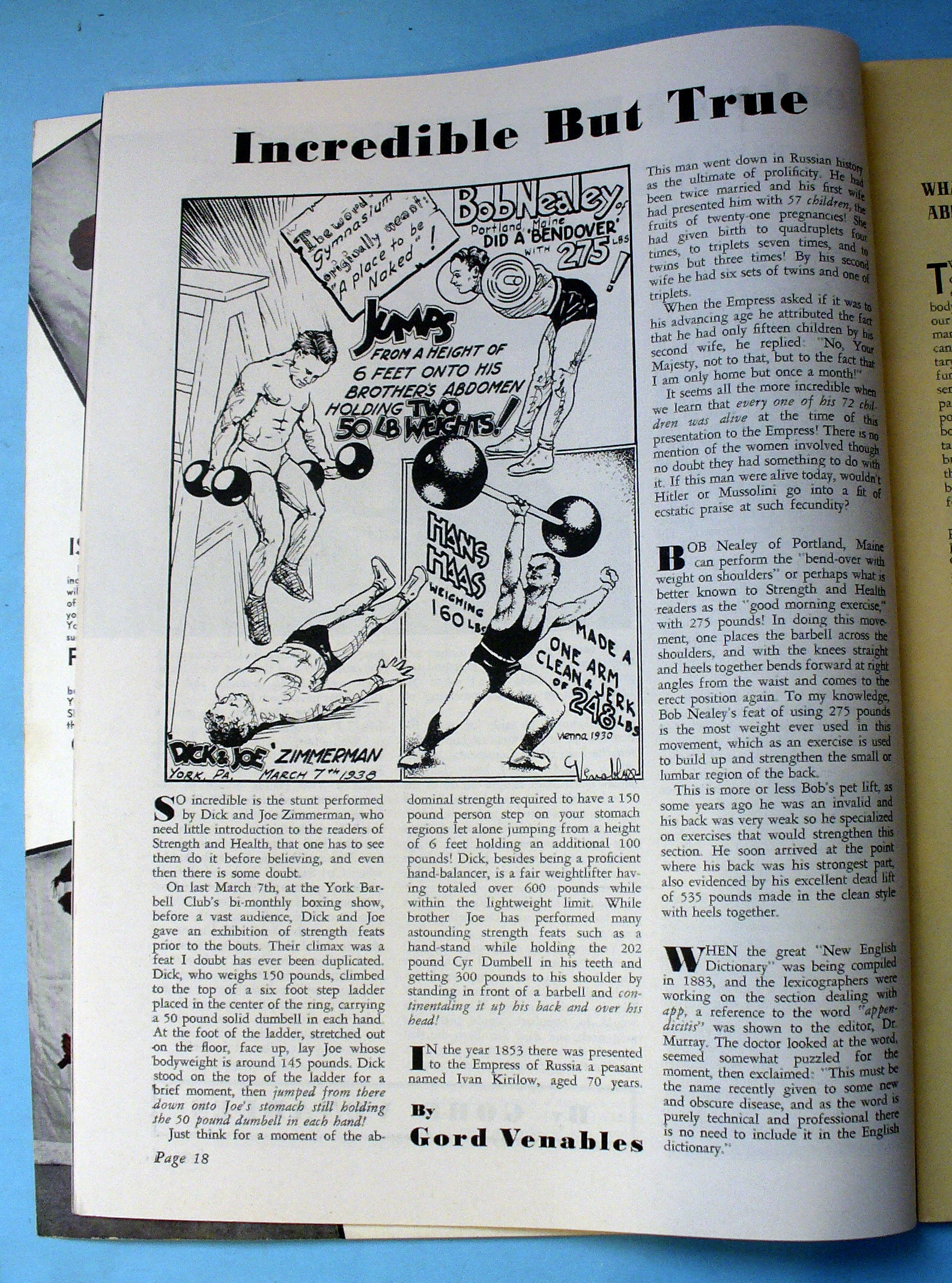 Strength & Health Magazine May 1938 Emil Bonnett