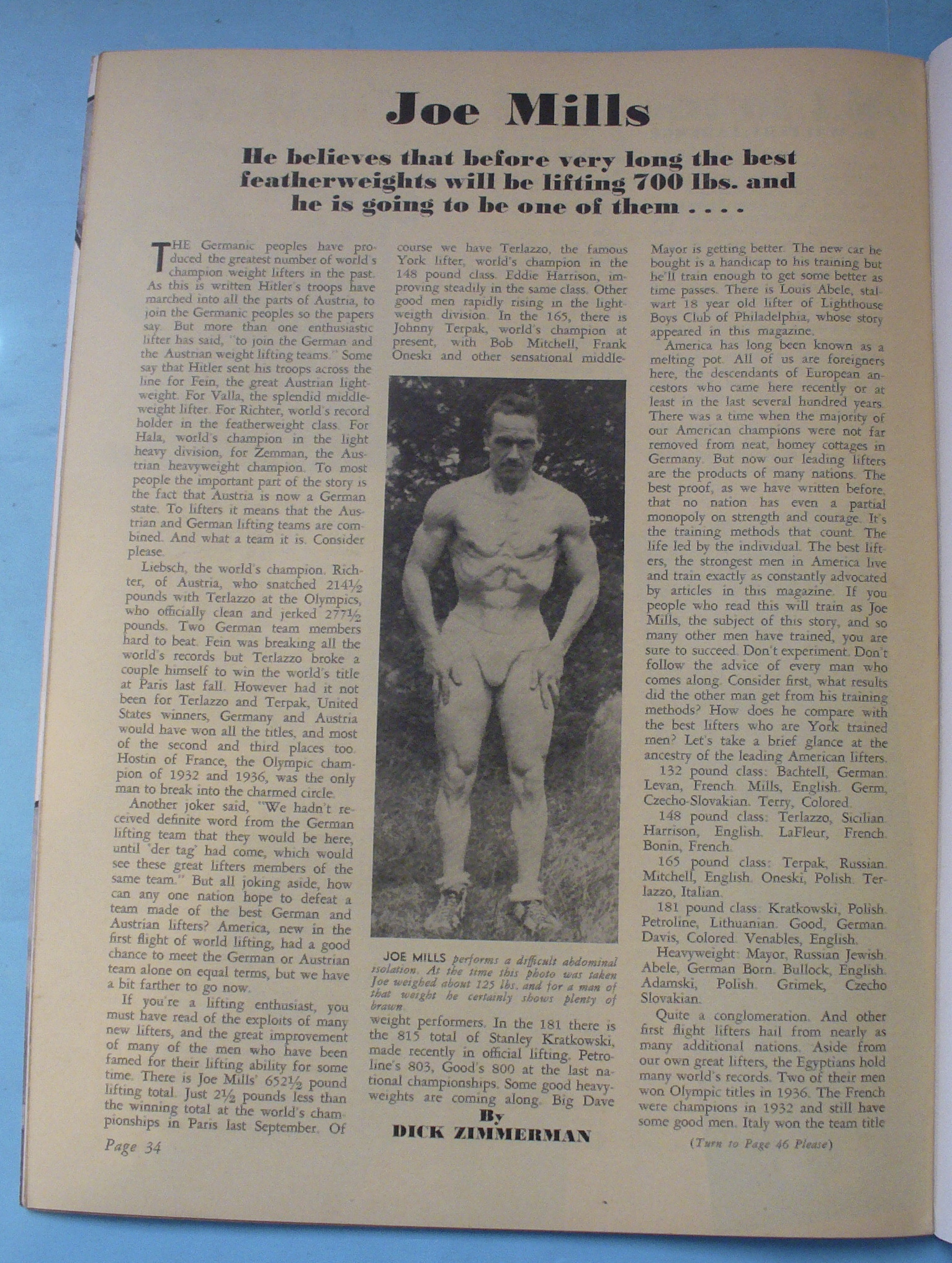 Strength & Health Magazine May 1938 Emil Bonnett