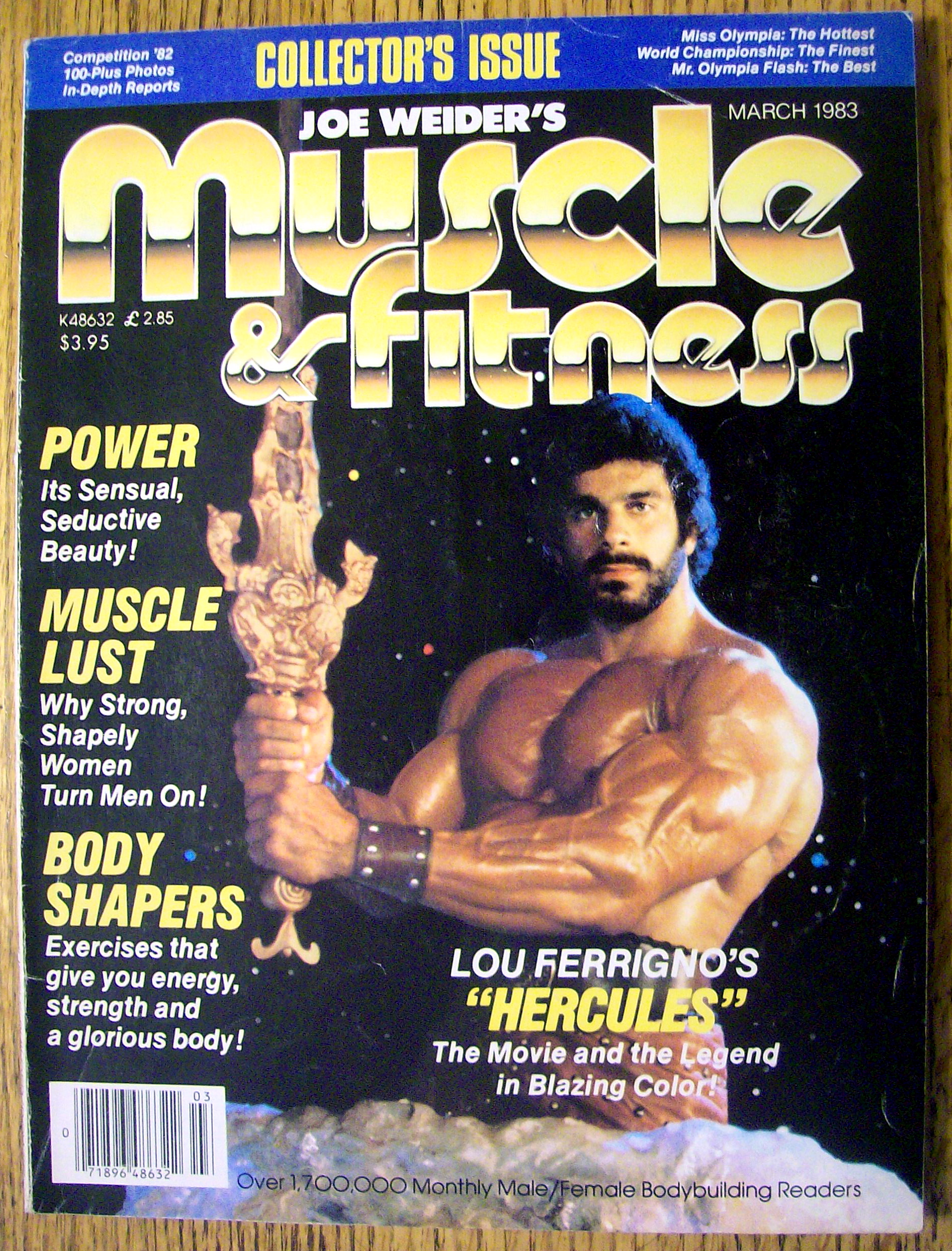 Muscle & Fitness Magazine-March 1983-Lou Ferrigno