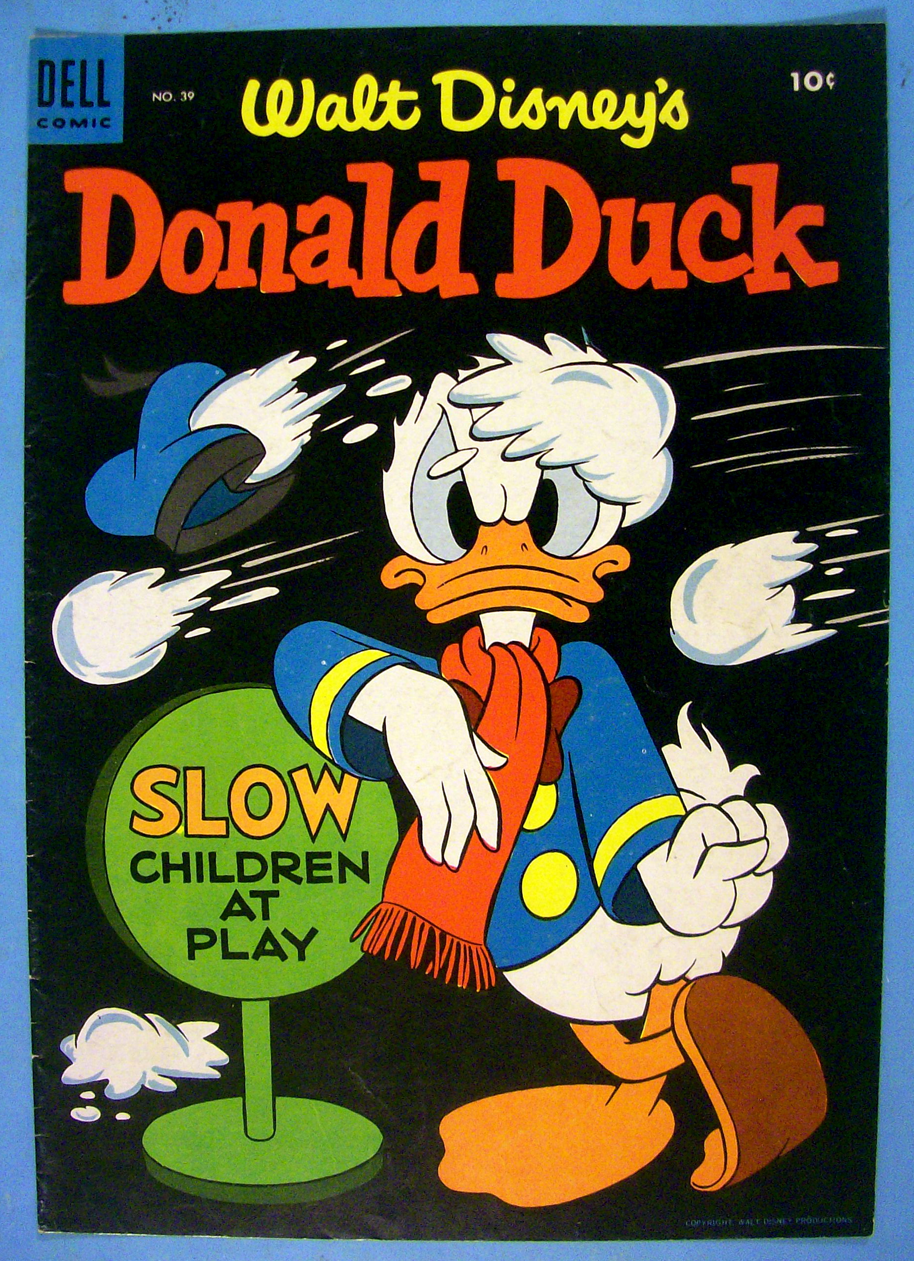 Donald Duck Comic Cover #39 January-February 1955