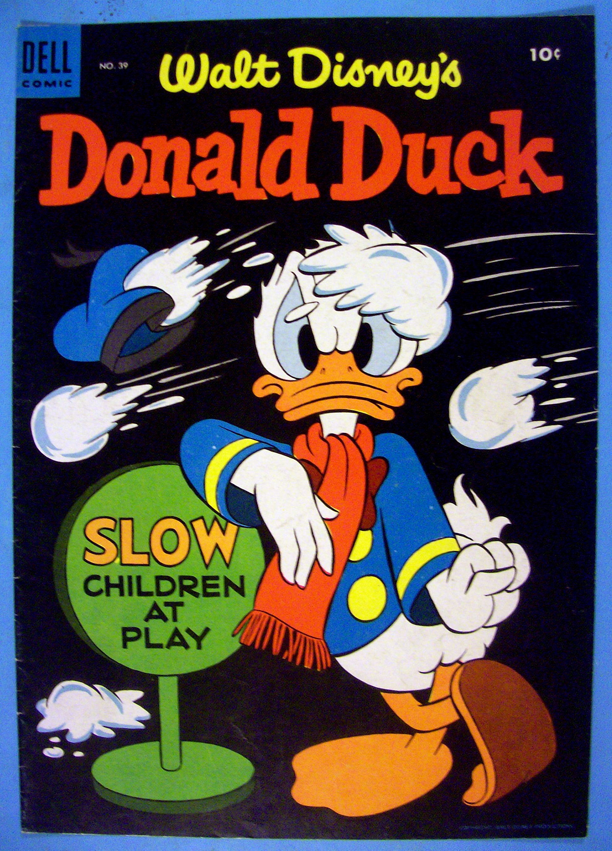 Donald Duck Comic Cover #39 January-February 1955