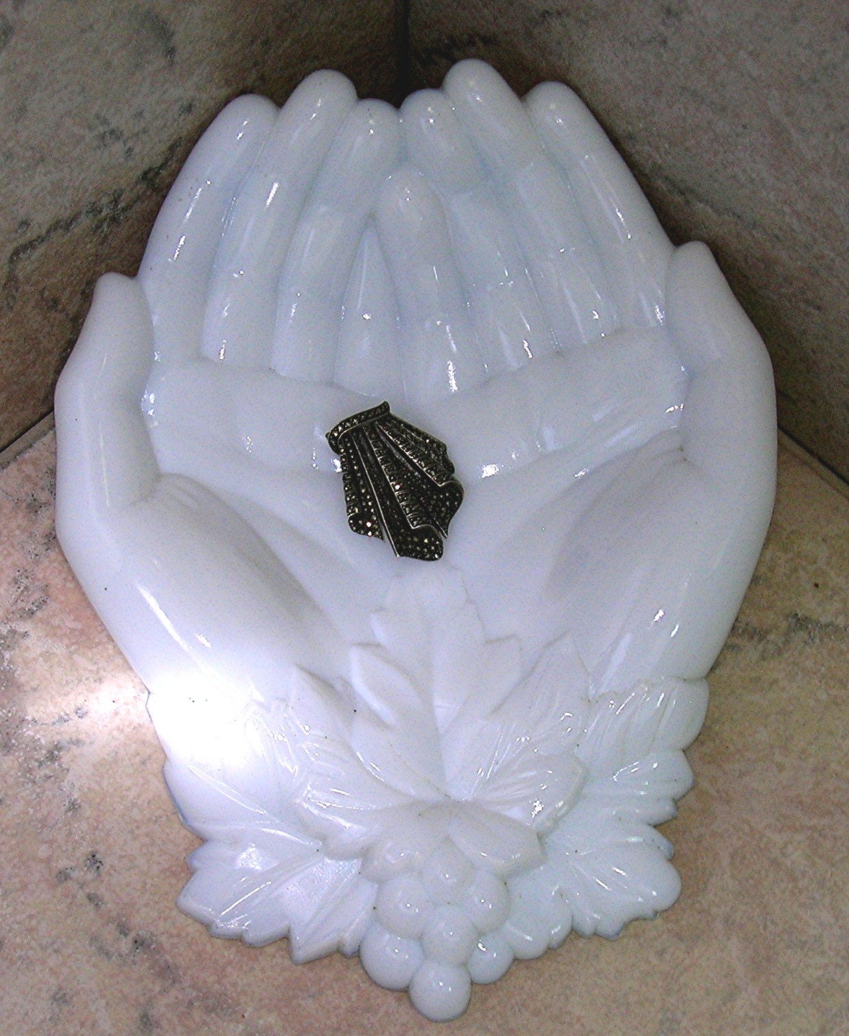 Dress Clip Silver and Marquisite 1920's