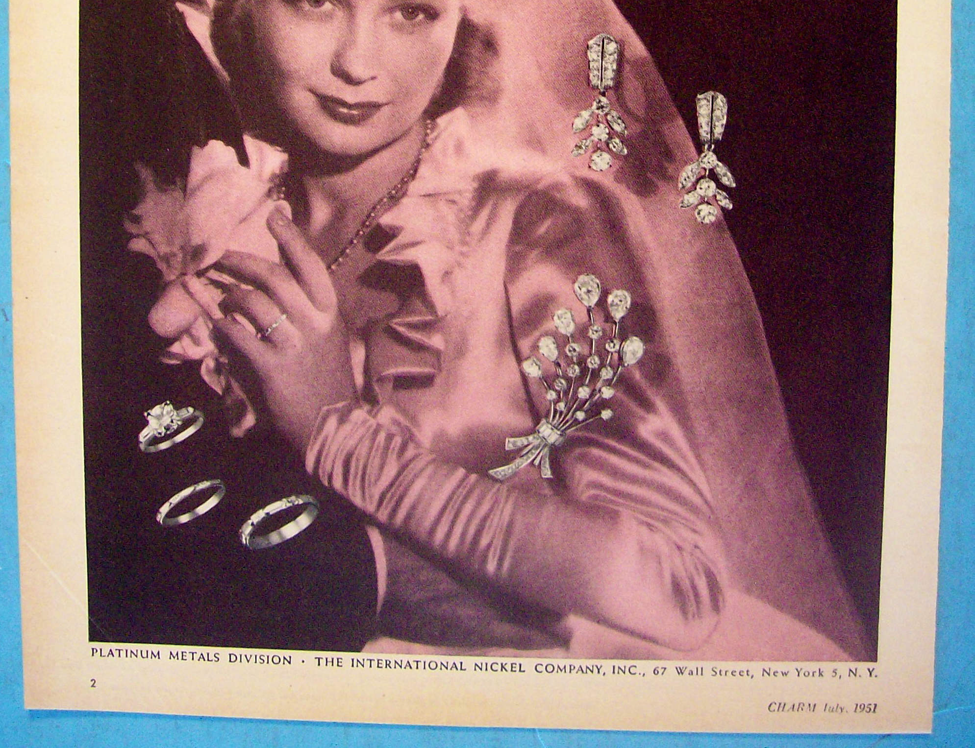 1951 Palladium Metal For Jewelry with Bride & Groom