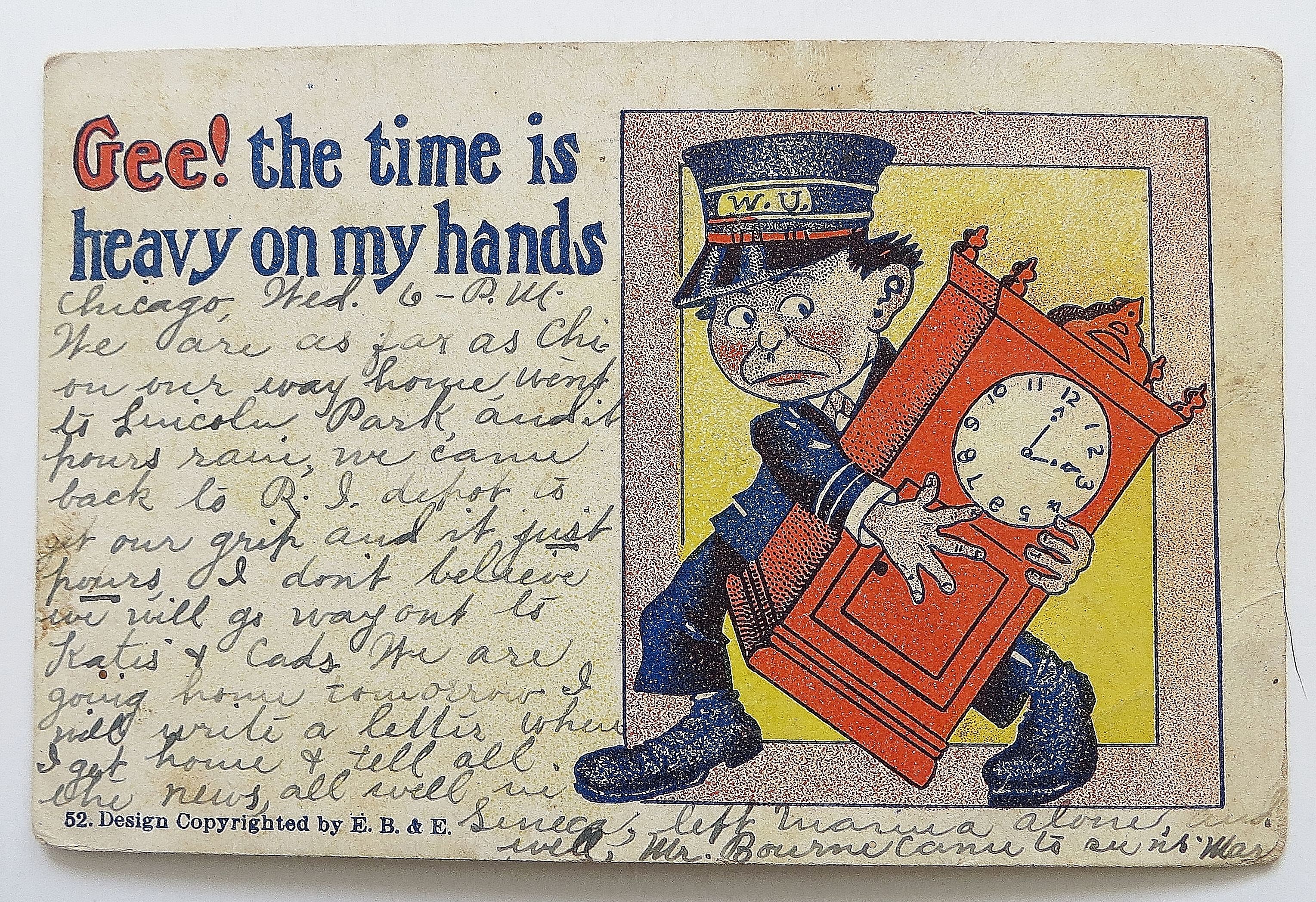 Man Holding A Clock
