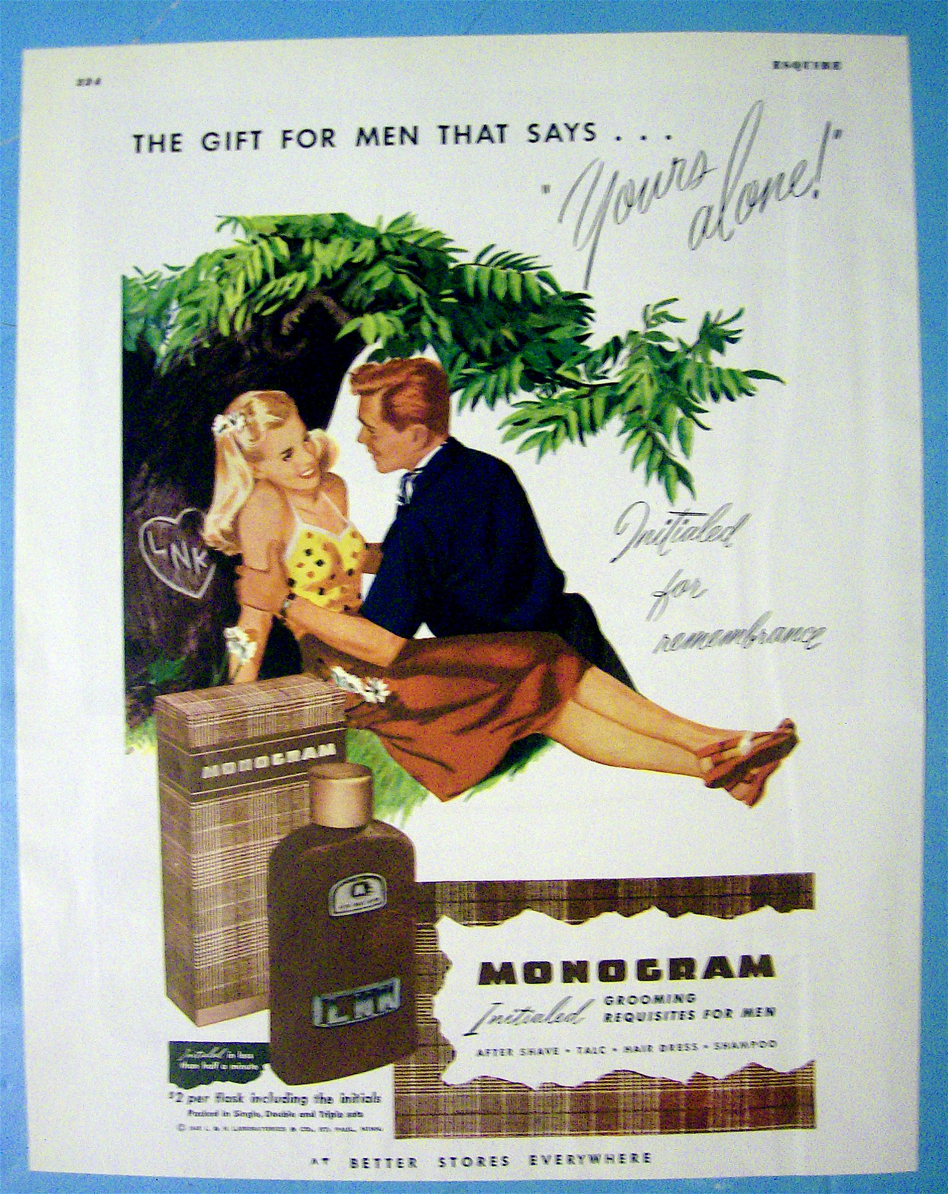 1945 Monogram Formen with man and woman