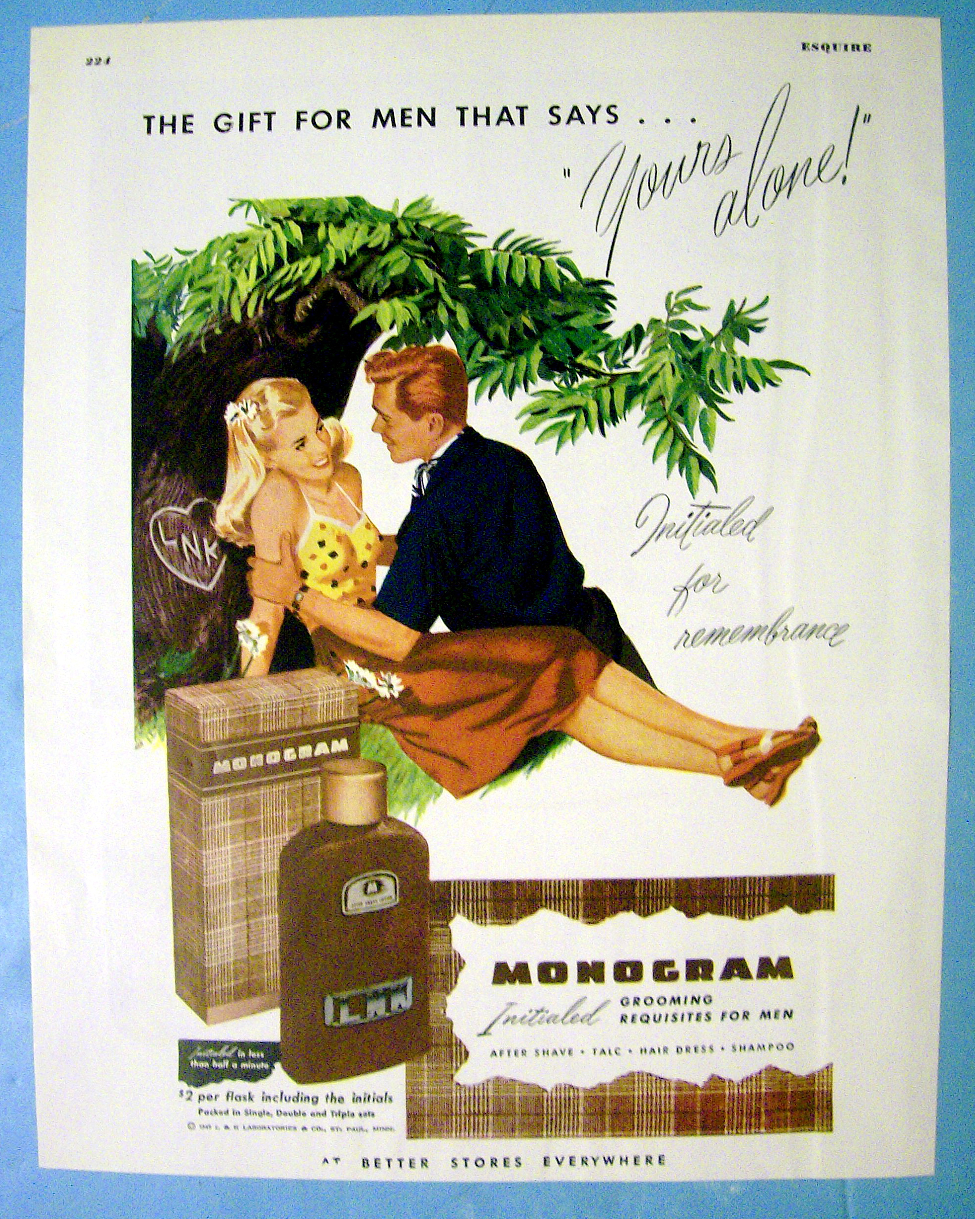 1945 Monogram Formen with man and woman