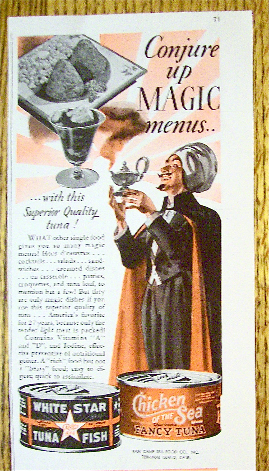 1939 Chicken of the Sea Tuna with Magician