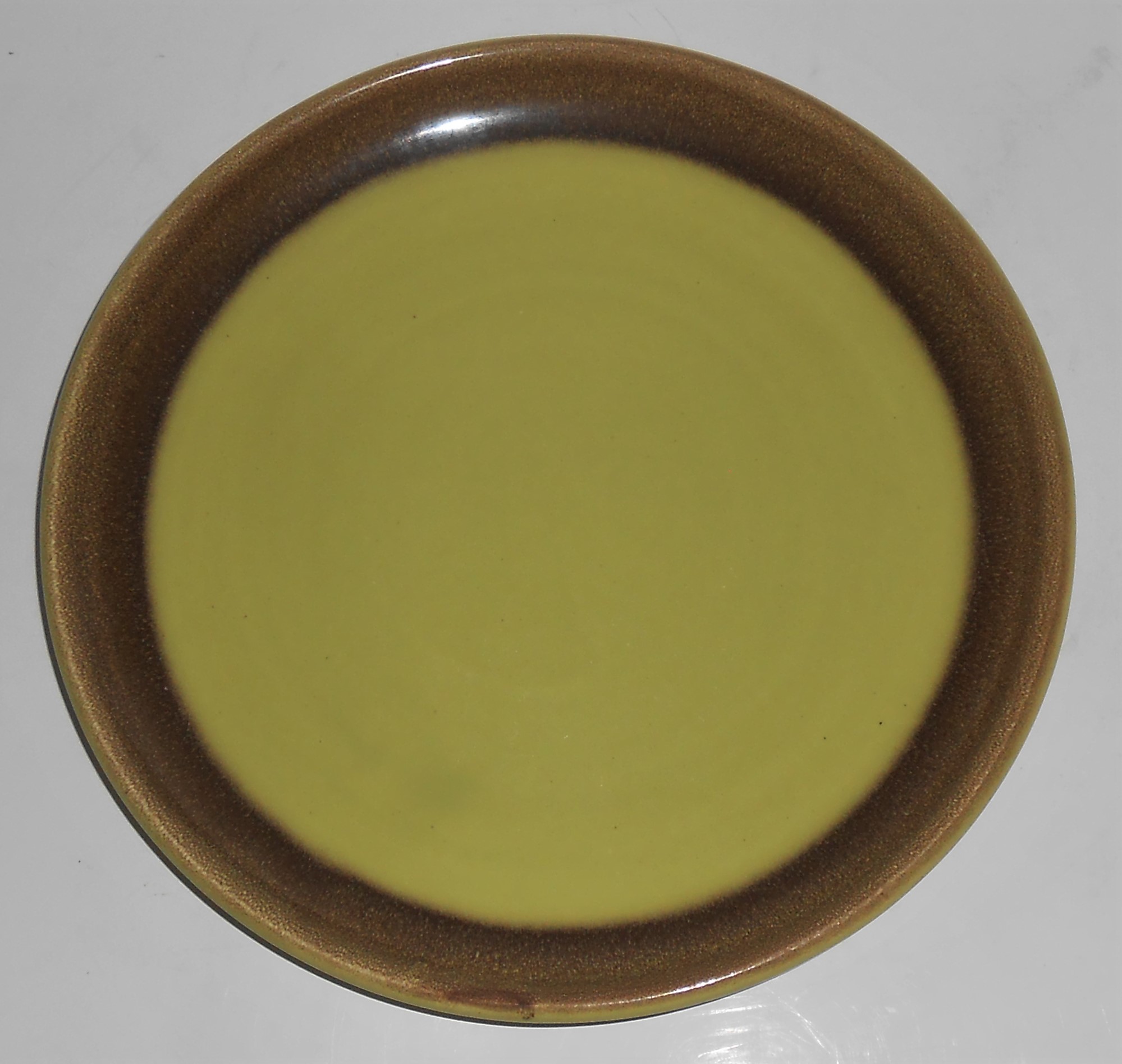 Bauer Pottery Mission Moderne Chartreuse Salad Plate