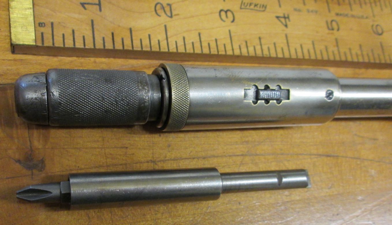 North Bros. Yankee No. 30 Screwdriver w/Hex Bit Adapter
