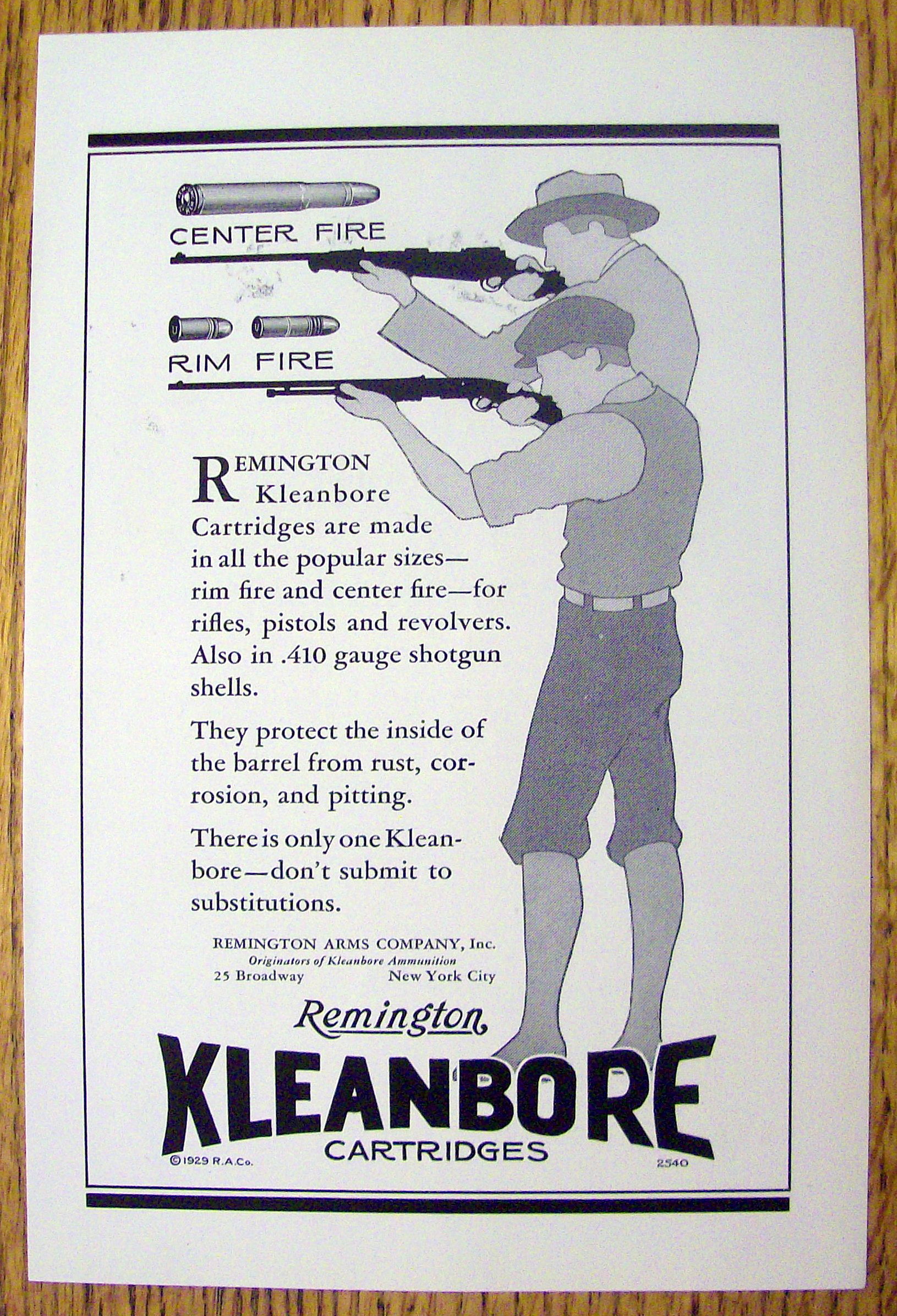 1929 Remington Kleanbore Cartridges