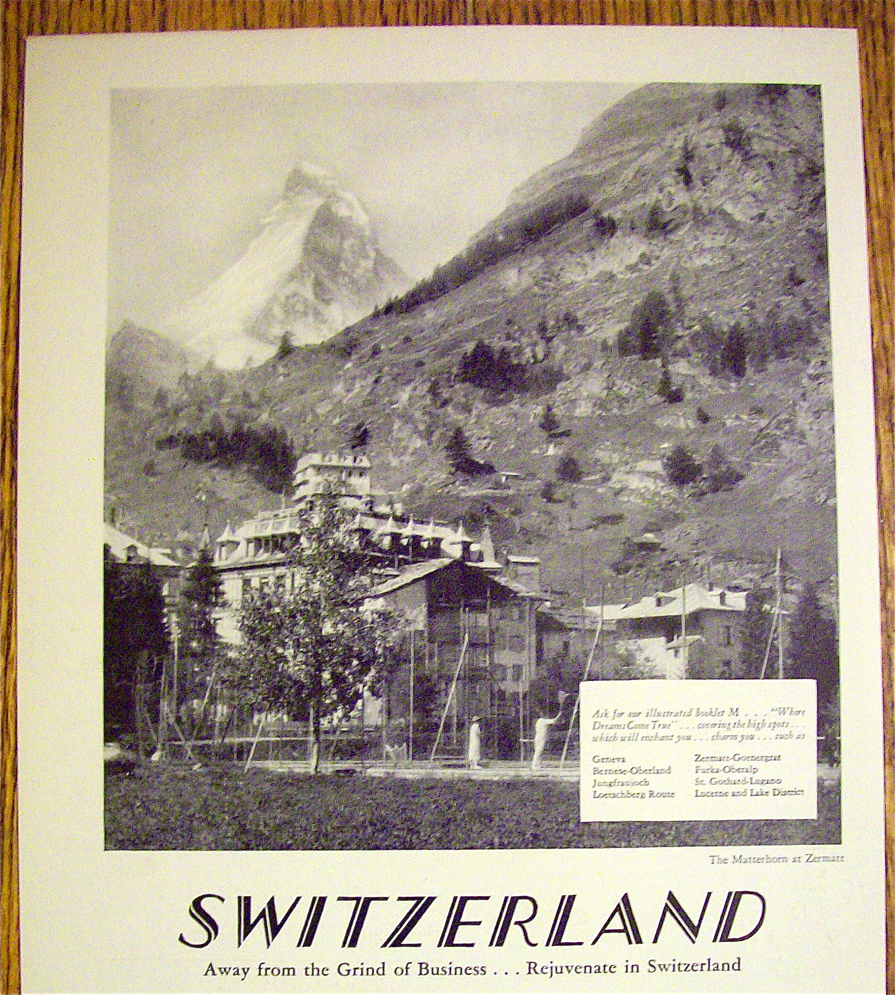 1928 Swiss Federal Railroads with Switzerland