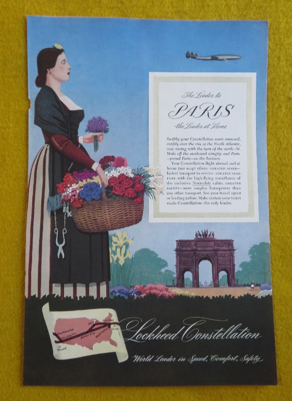 1946 Lockheed Constellation With Paris The Leader At Home