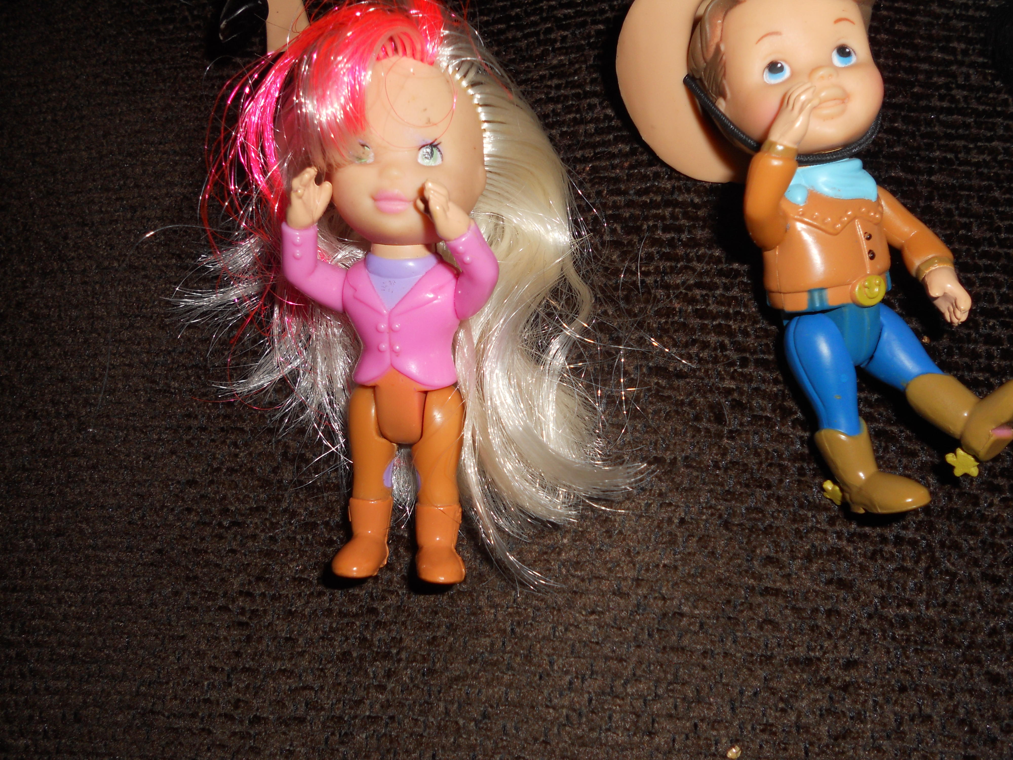 Cowboy and Cowgirl Doll Horses Toy Biz Marvel