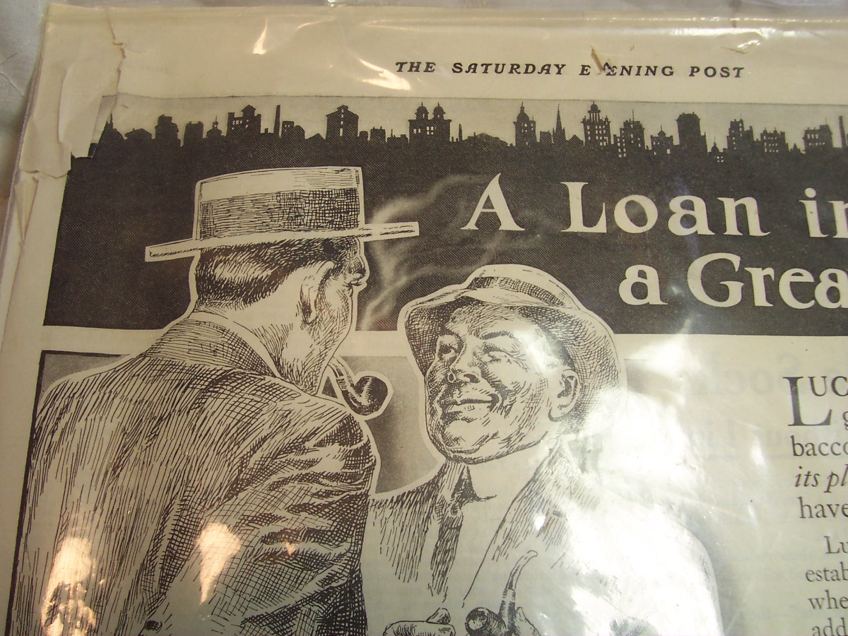 Lucky Strike Tobacco Advertising sheet