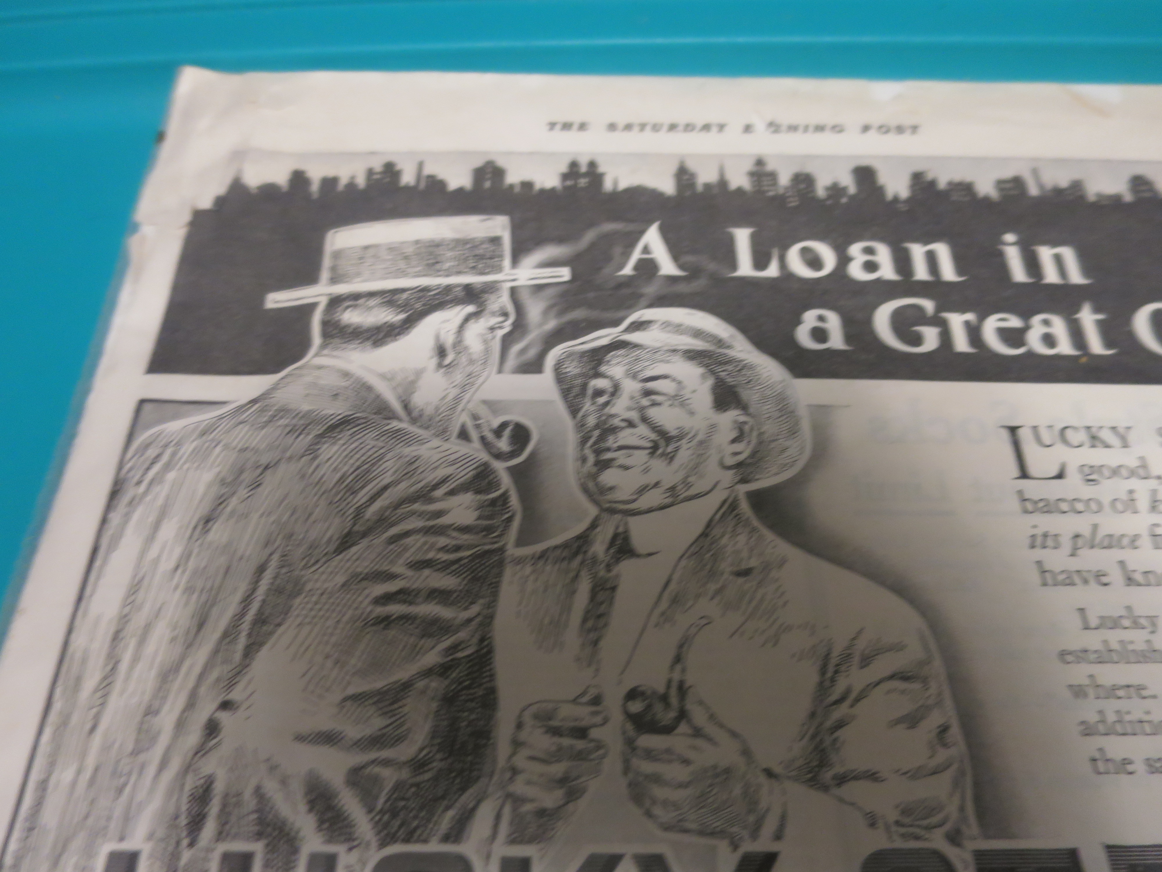 Lucky Strike Tobacco Advertising sheet