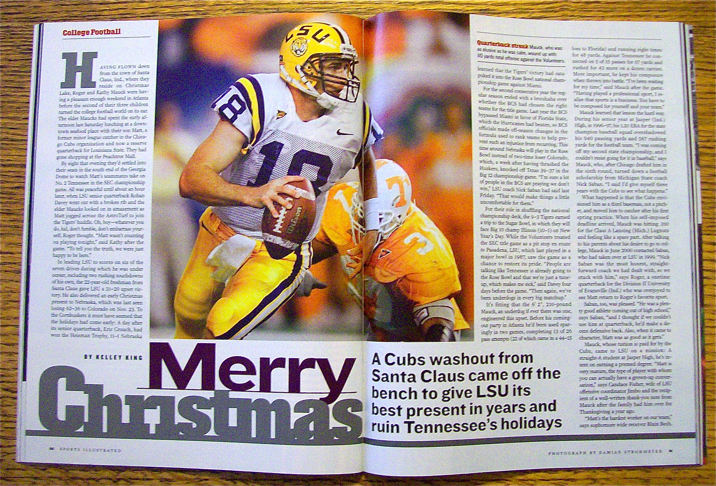 Sports Illustrated Magazine December 17, 2001 Schilling