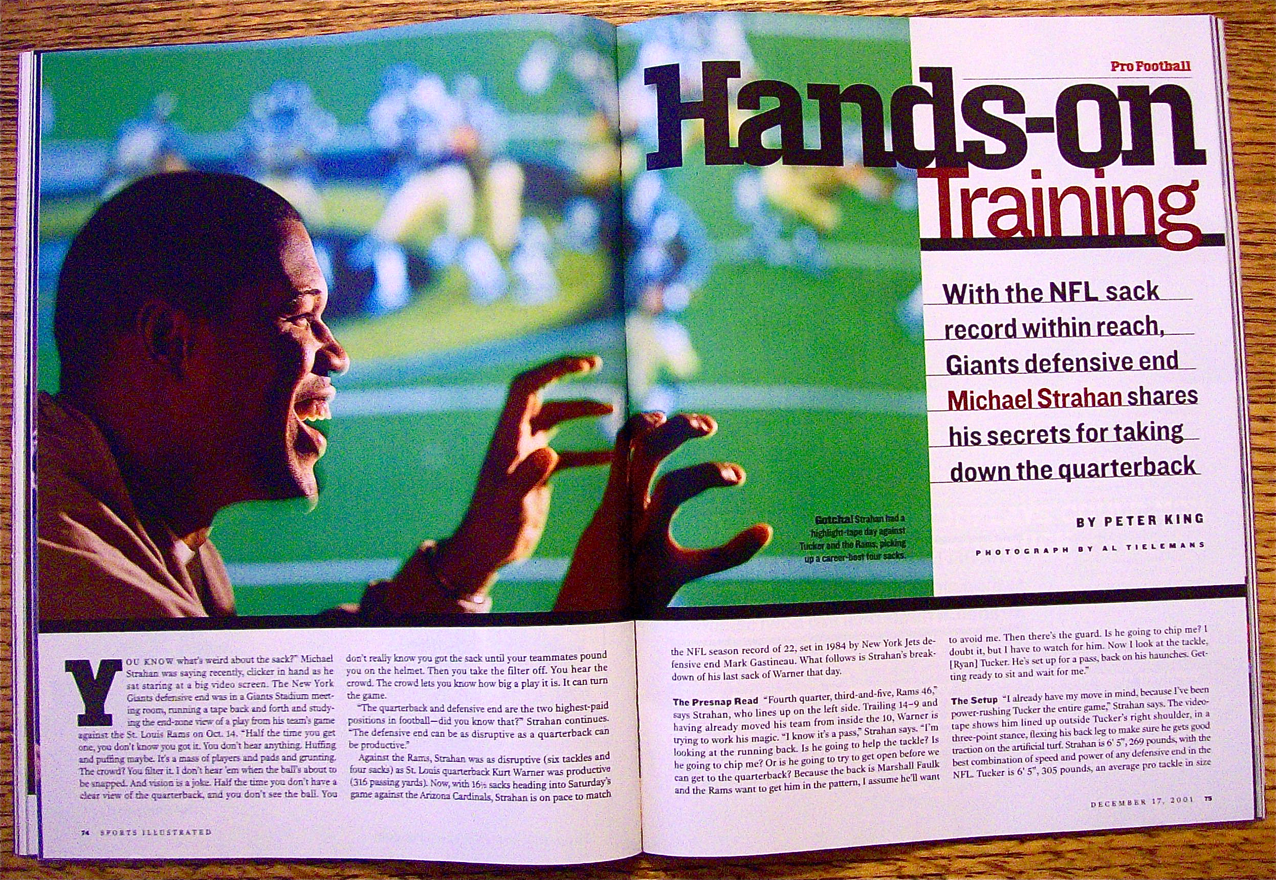 Sports Illustrated Magazine December 17, 2001 Schilling
