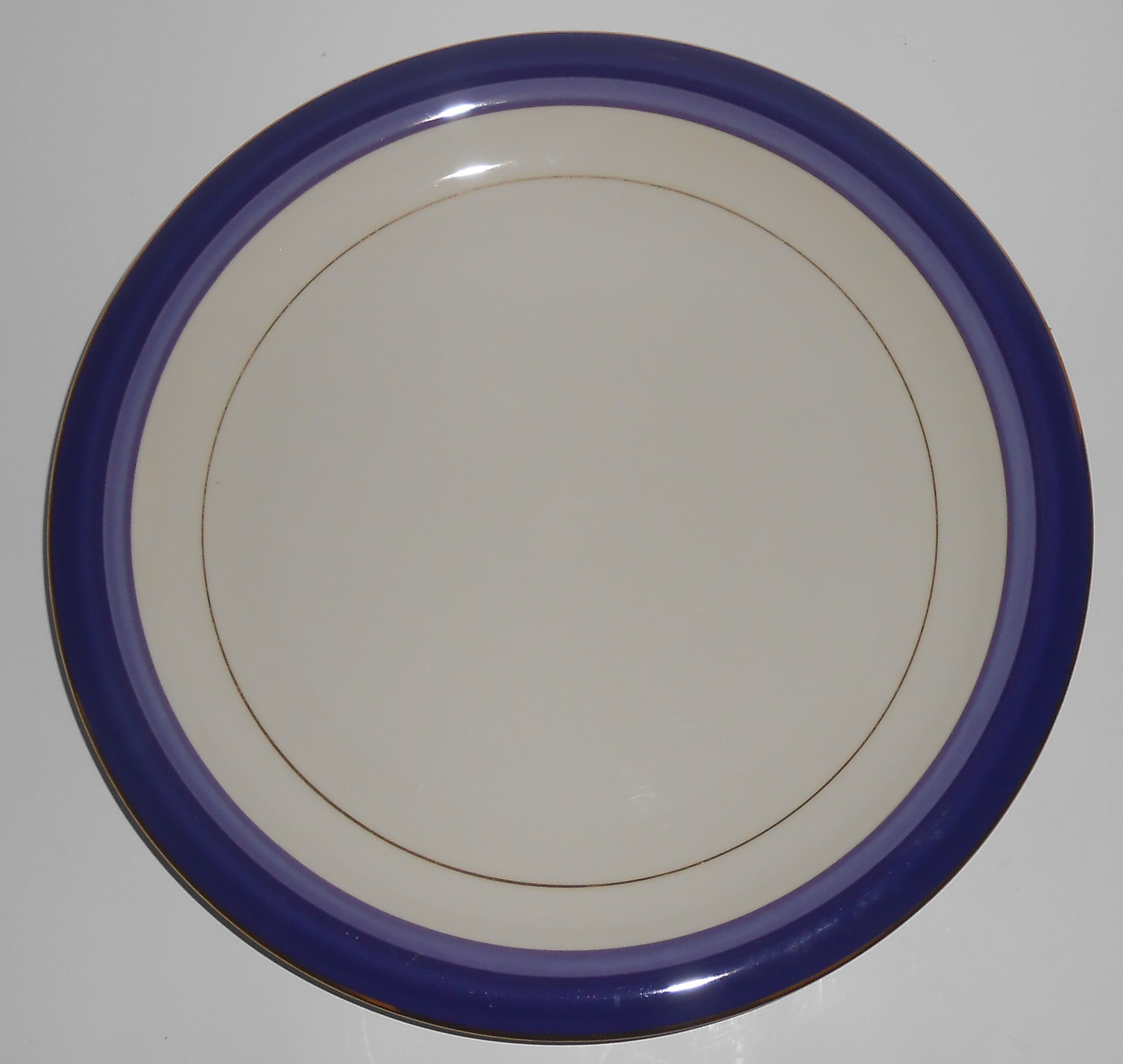Mikasa Fine China Granada Blue w/Gold Dinner Plate