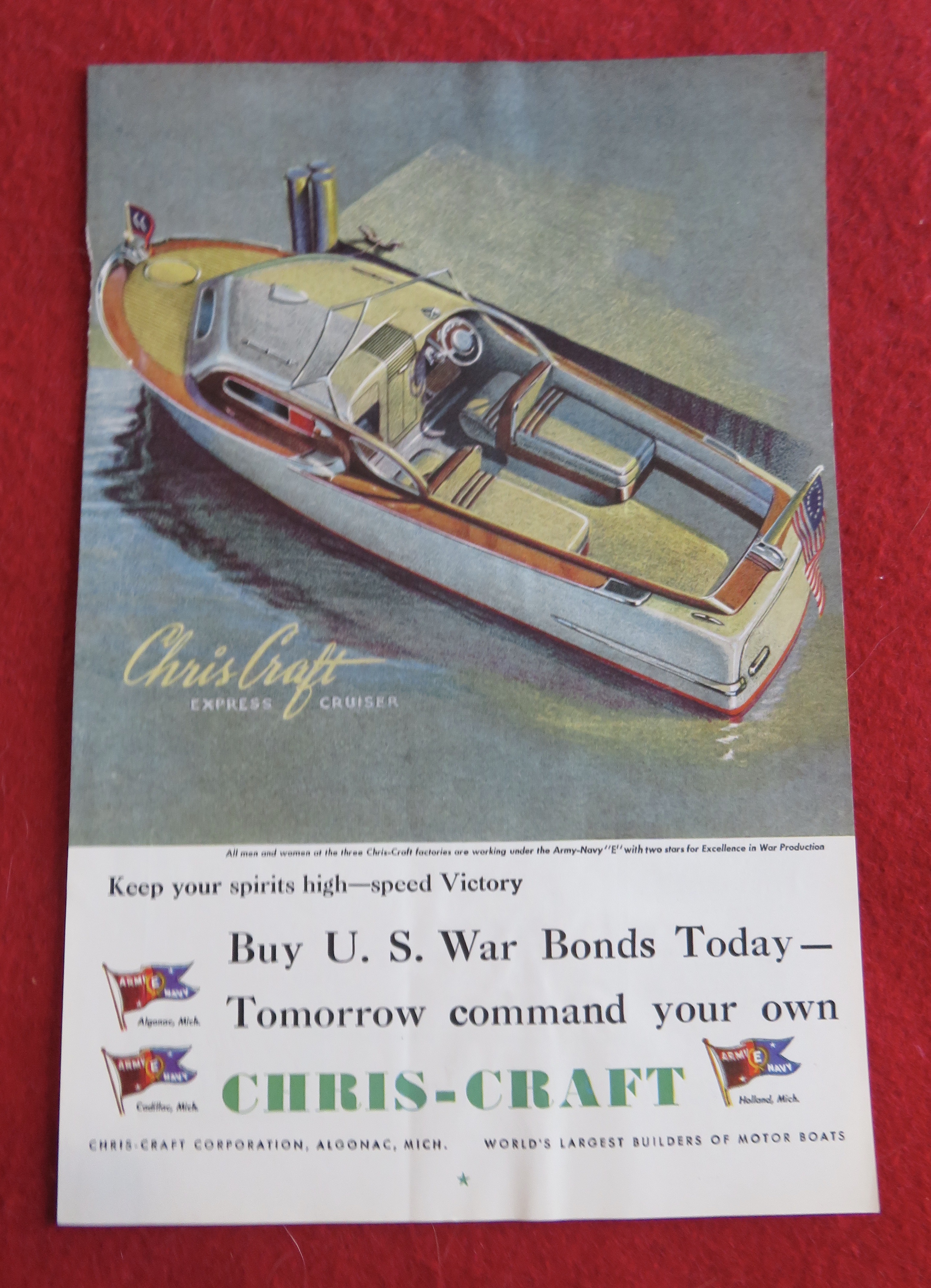 1944 Chris Craft Corporation with the Express Cruiser