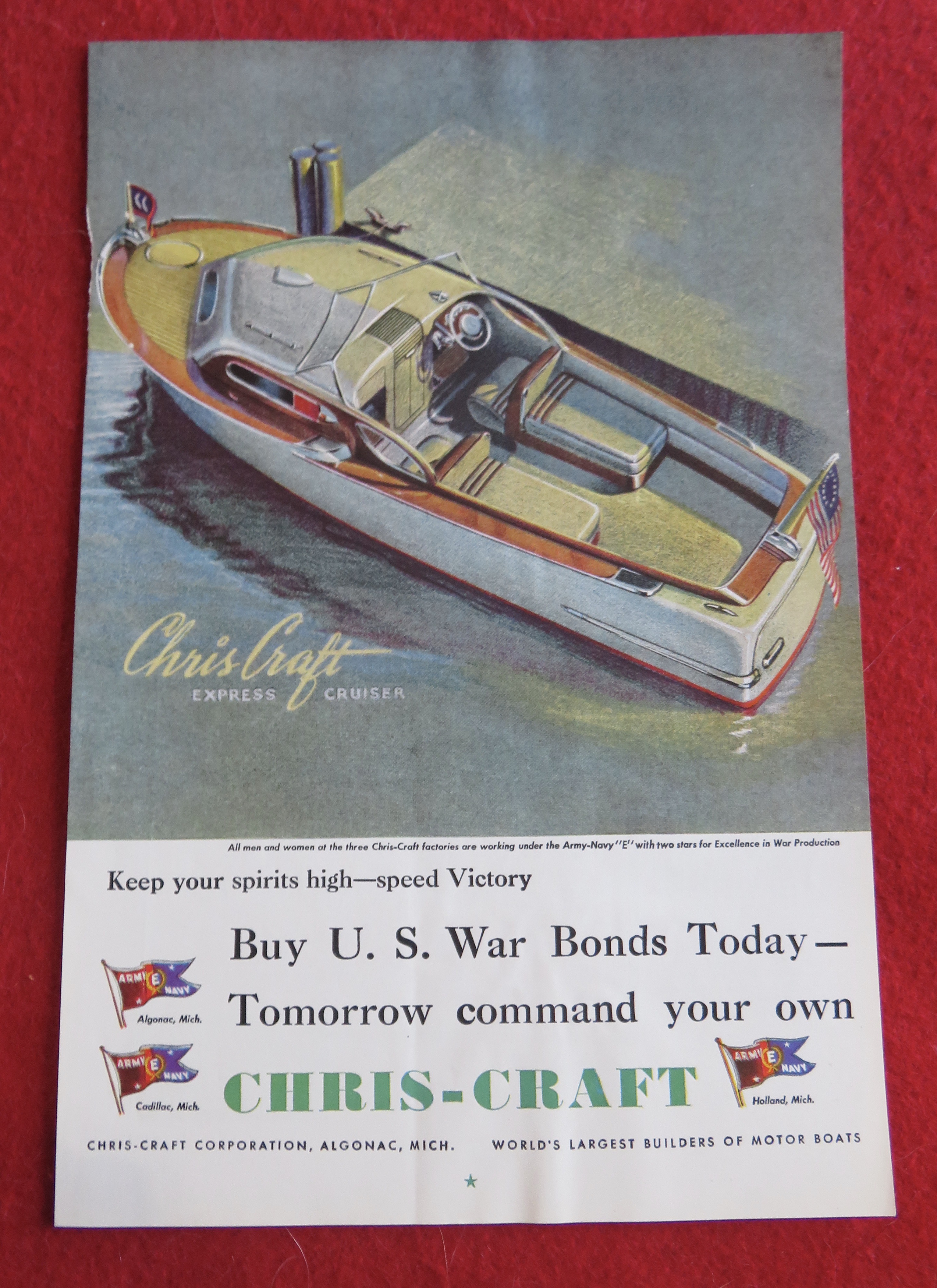 1944 Chris Craft Corporation with the Express Cruiser