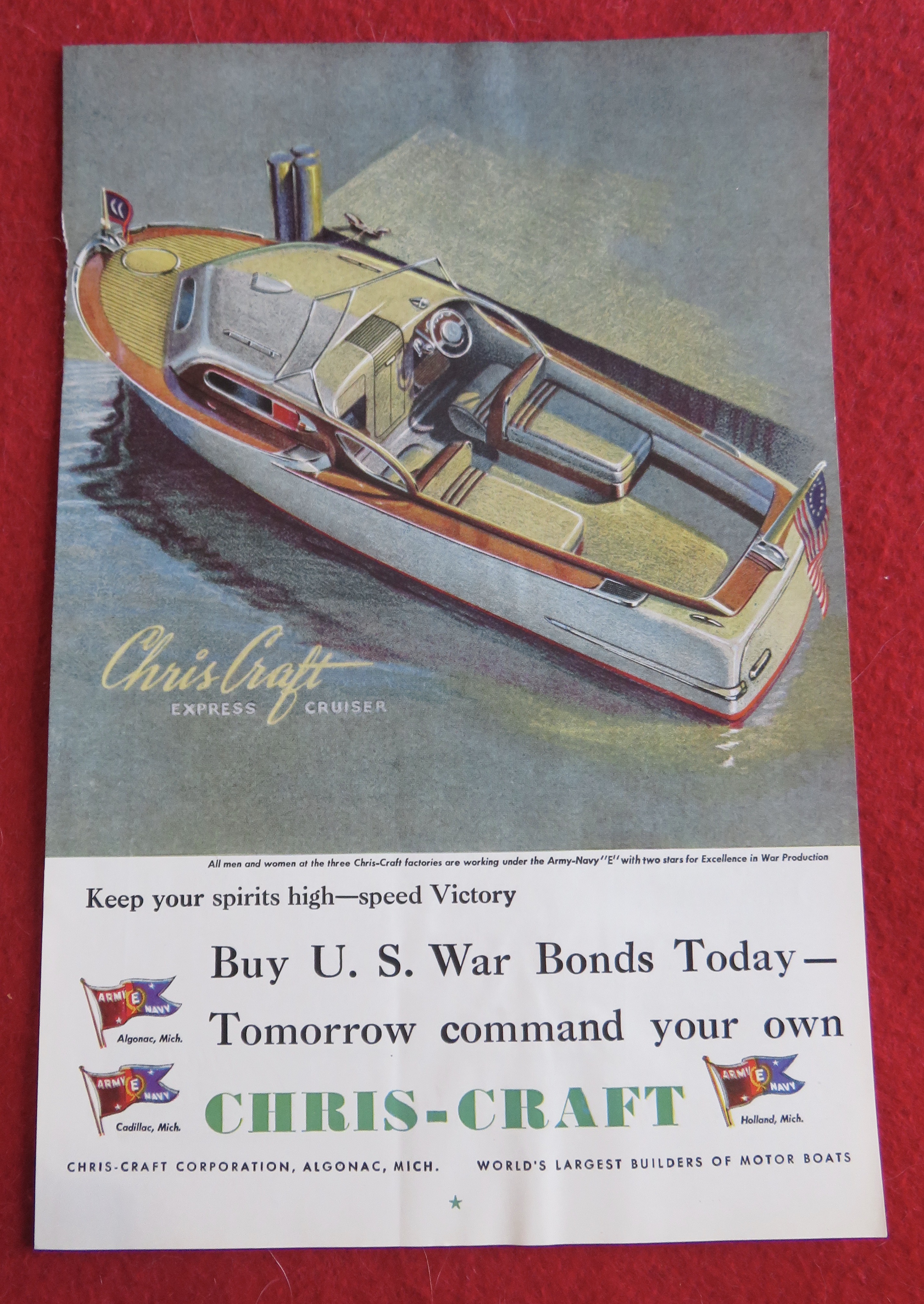 1944 Chris Craft Corporation with the Express Cruiser