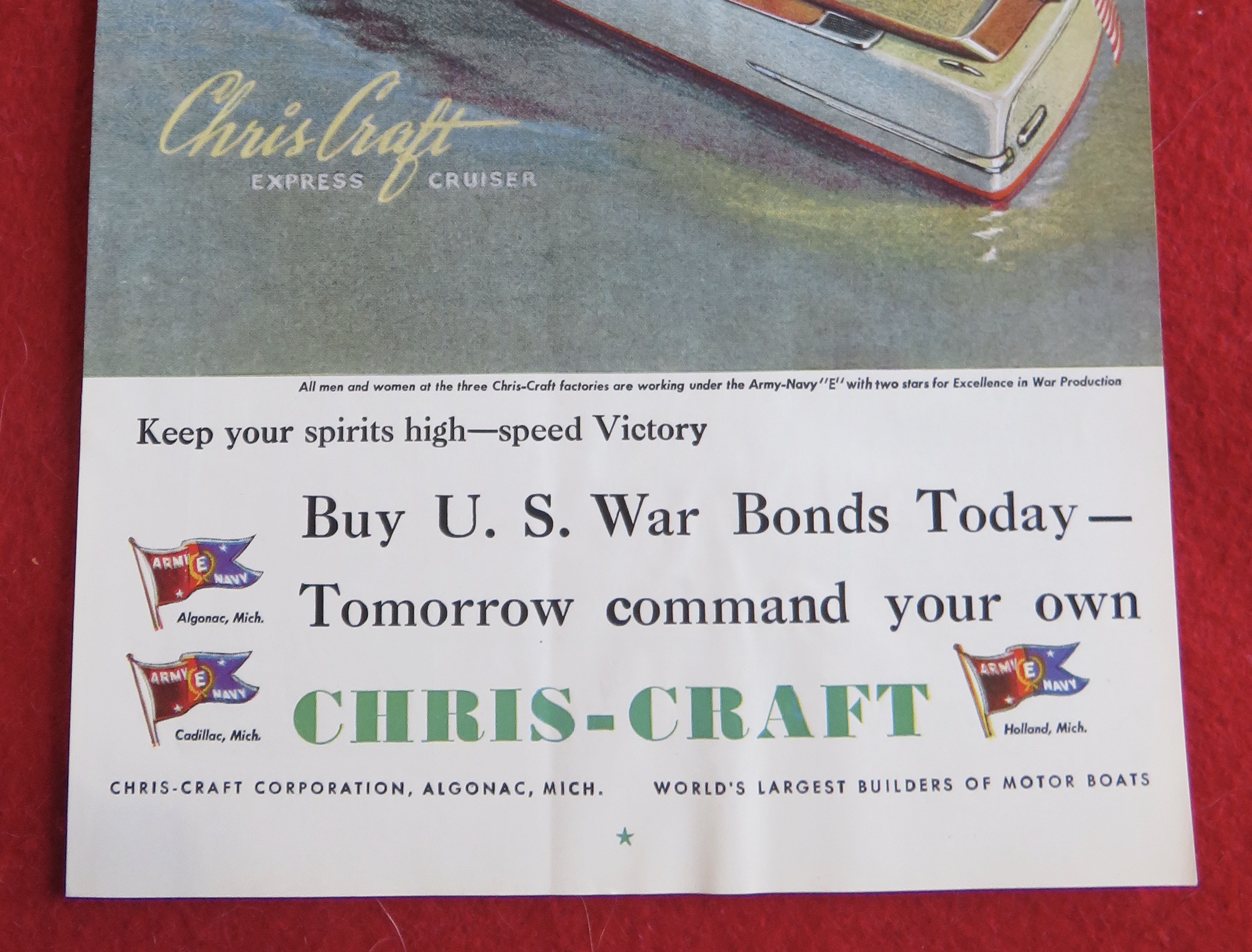 1944 Chris Craft Corporation with the Express Cruiser