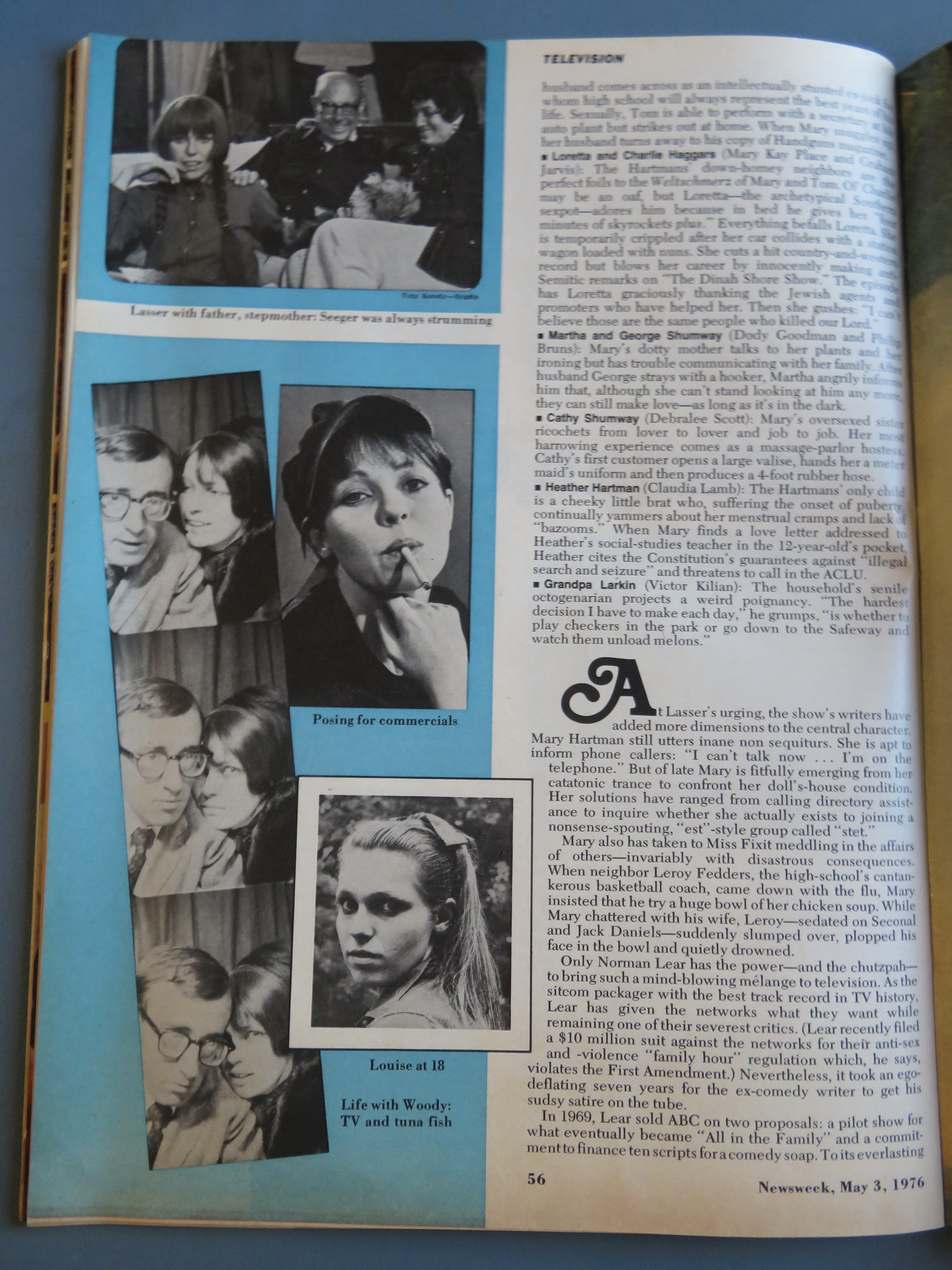 Newsweek Magazine May 3, 1976 Louise Lasser