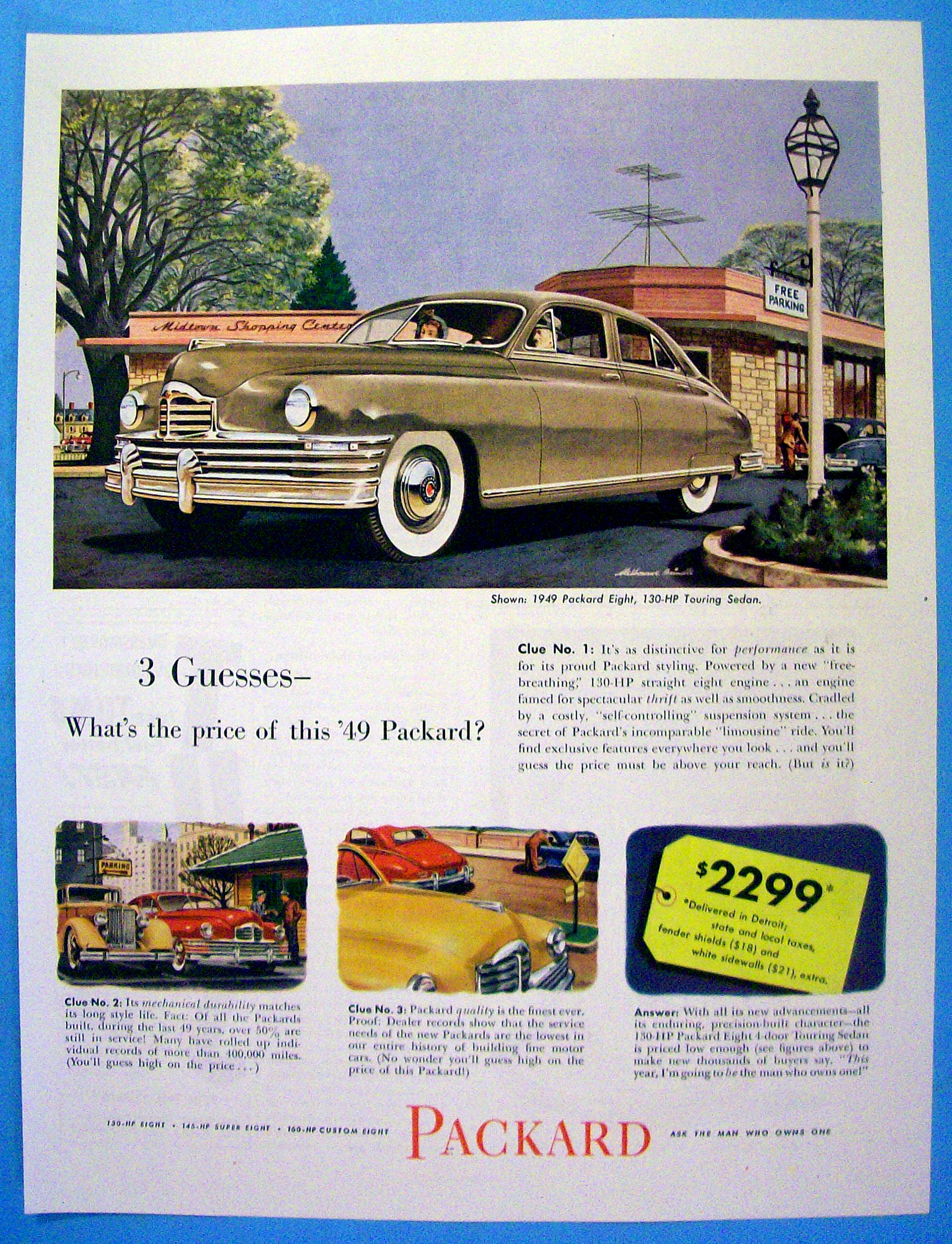 1949 Packard with Packard Eight Touring Sedan