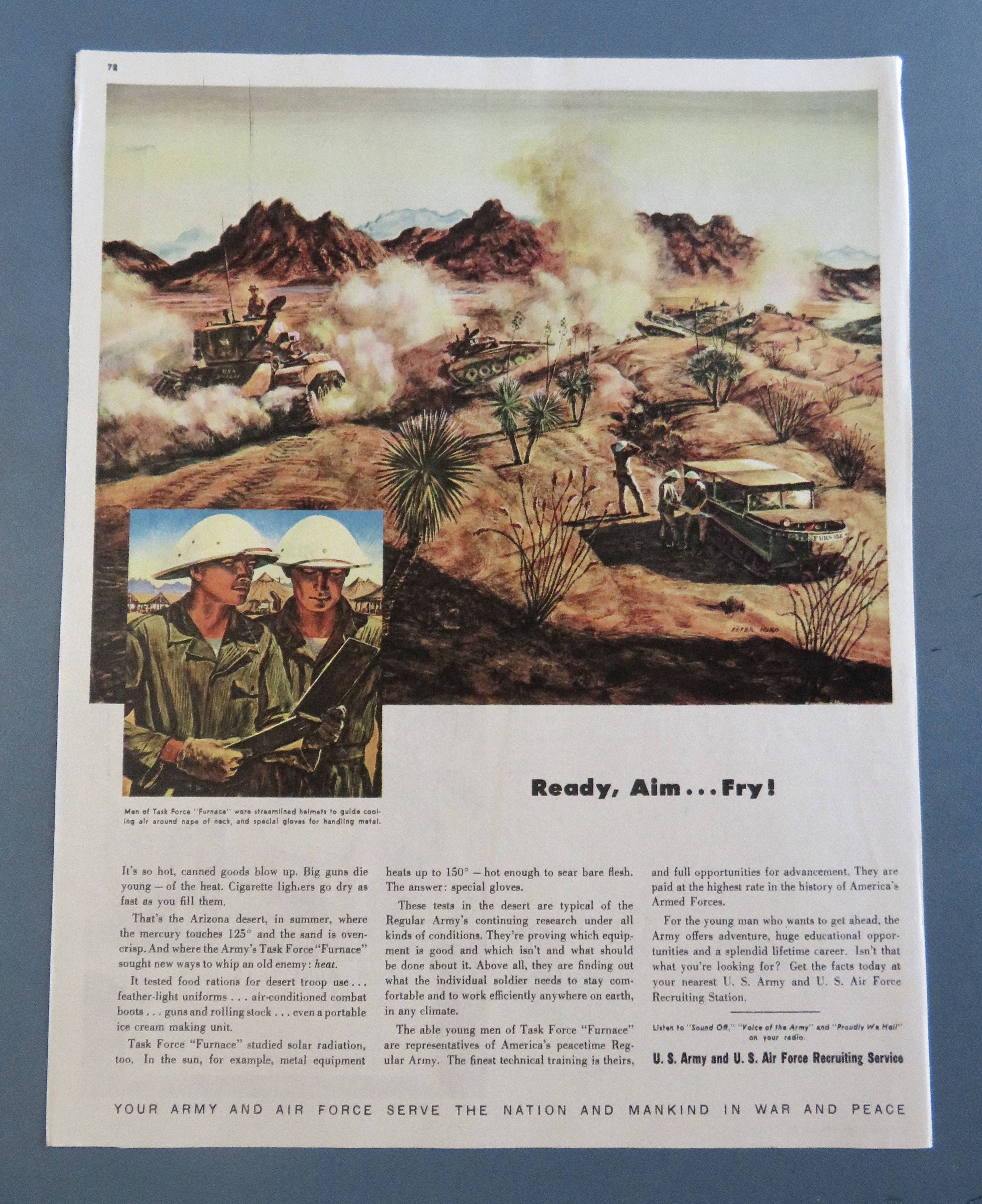 1940's US Army & US Air Force Recruiting w/Men
