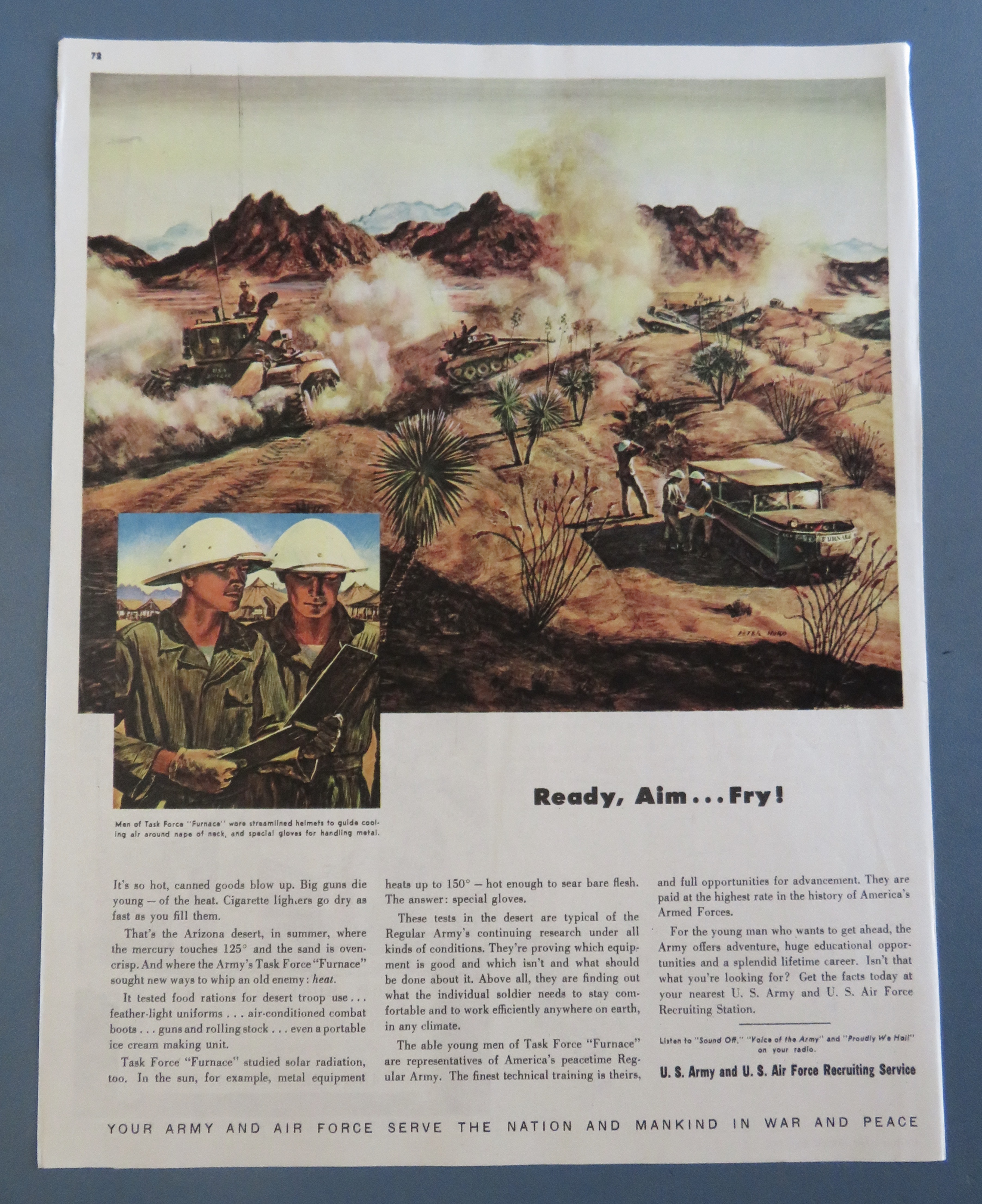 1940's US Army & US Air Force Recruiting w/Men