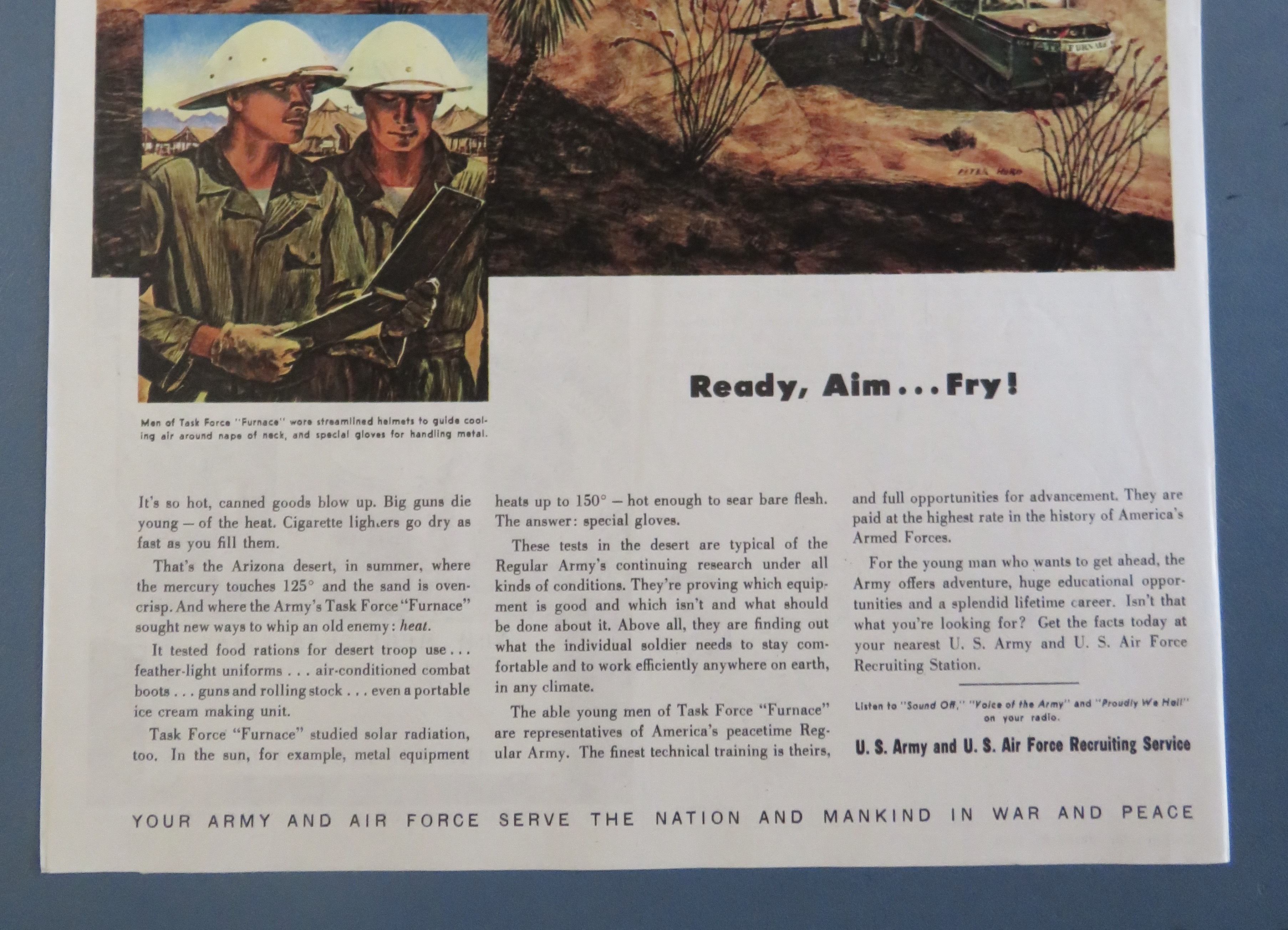 1940's US Army & US Air Force Recruiting w/Men