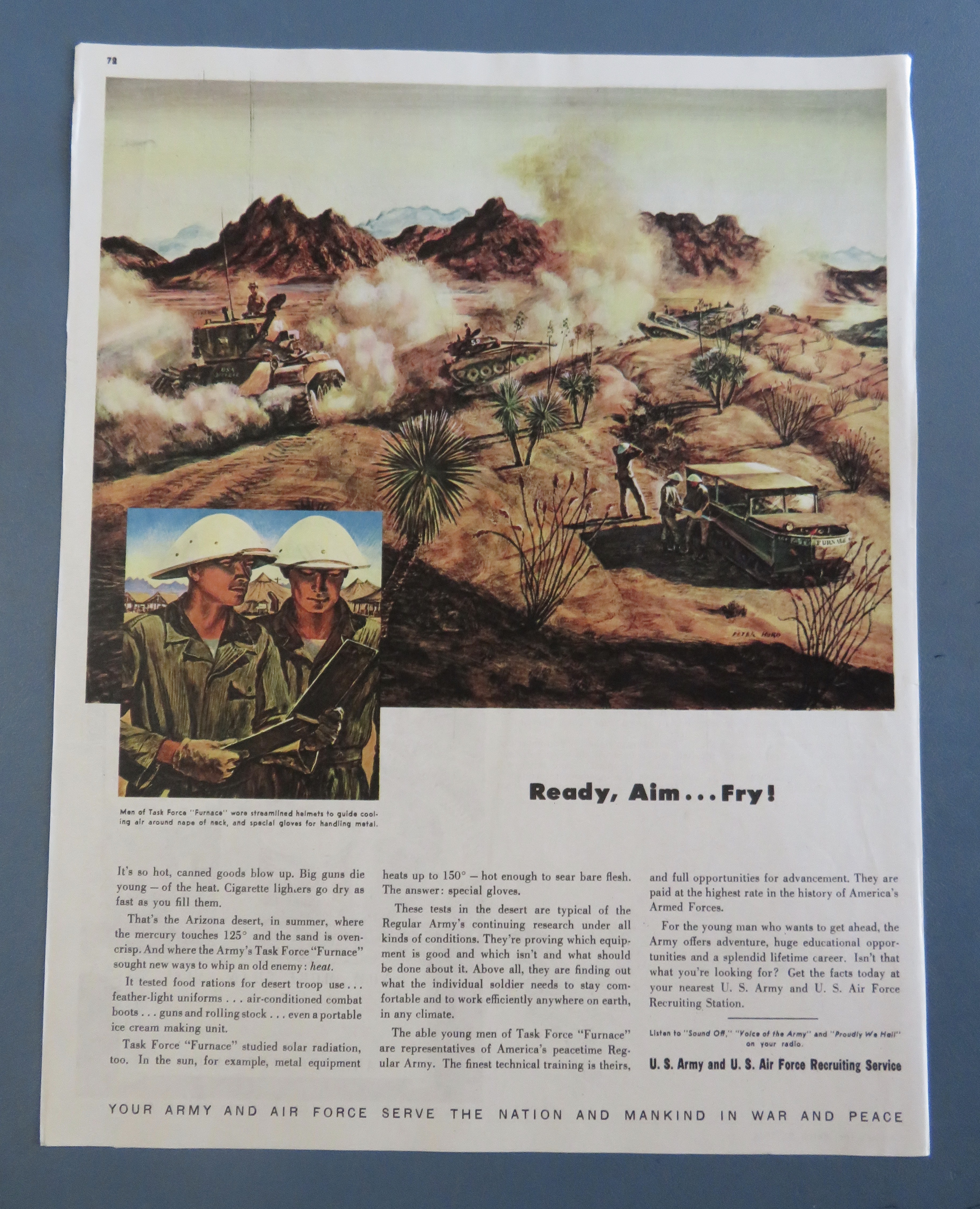 1940's US Army & US Air Force Recruiting w/Men
