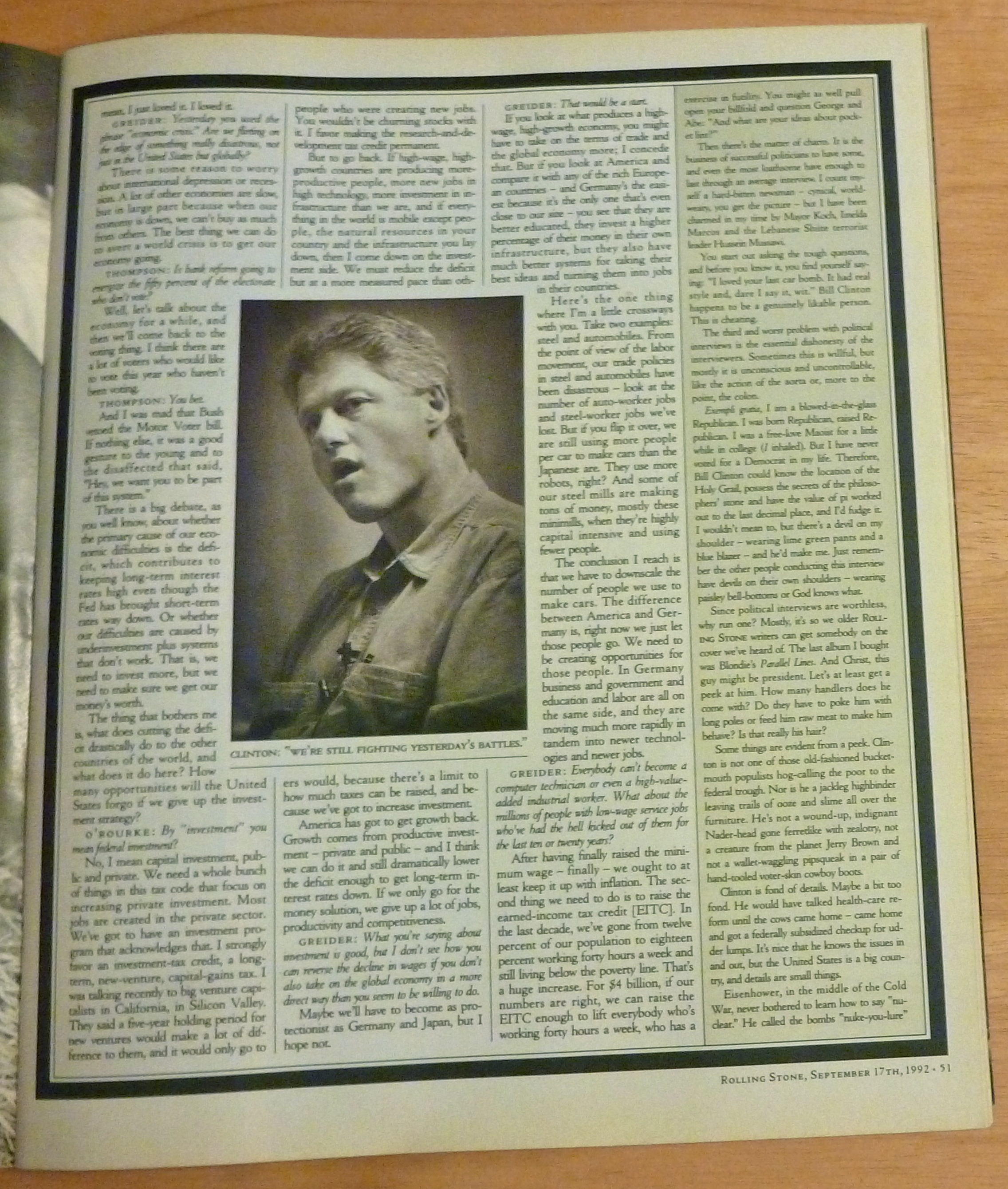 Rolling Stone-September 17, 1992-Bill Clinton