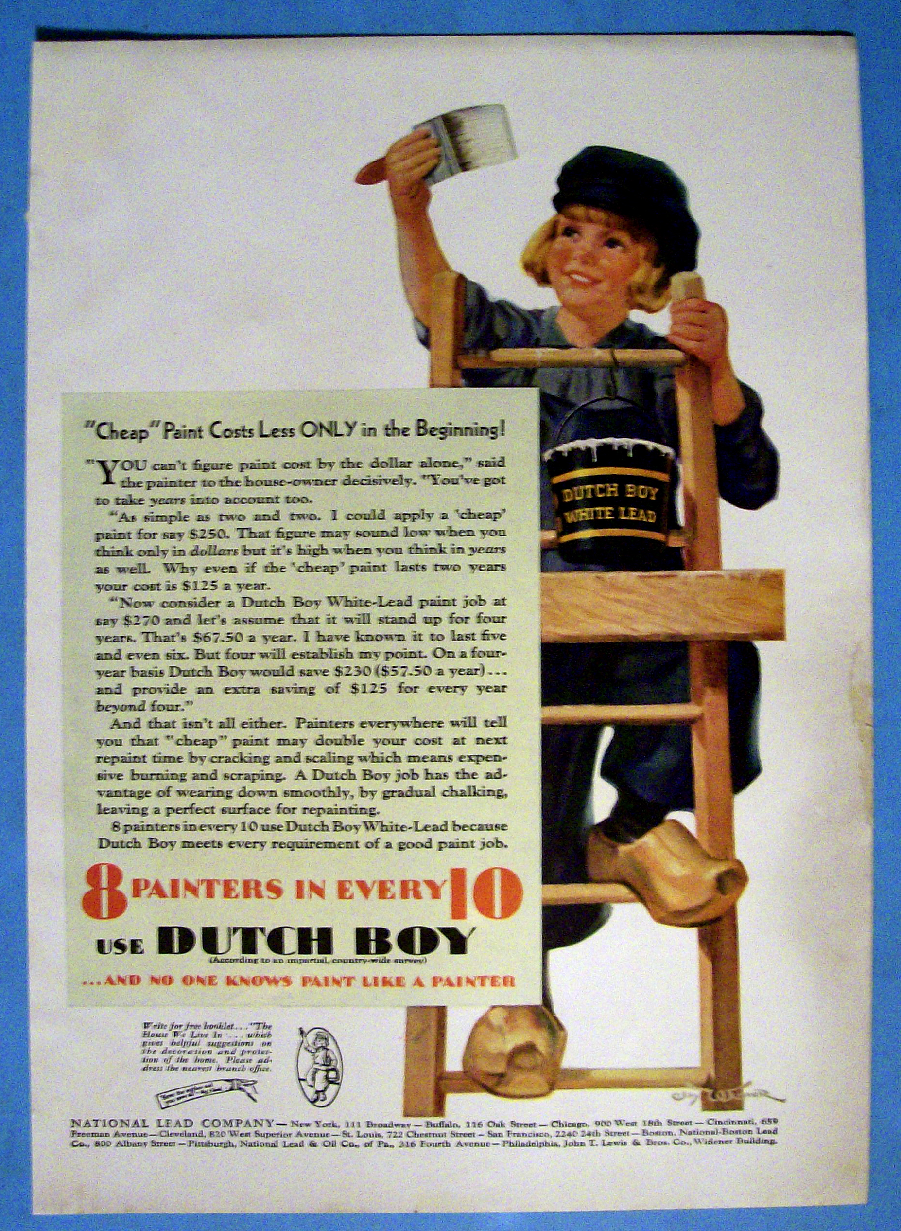 1931 Dutch Boy Paints with Dutch Boy Painting