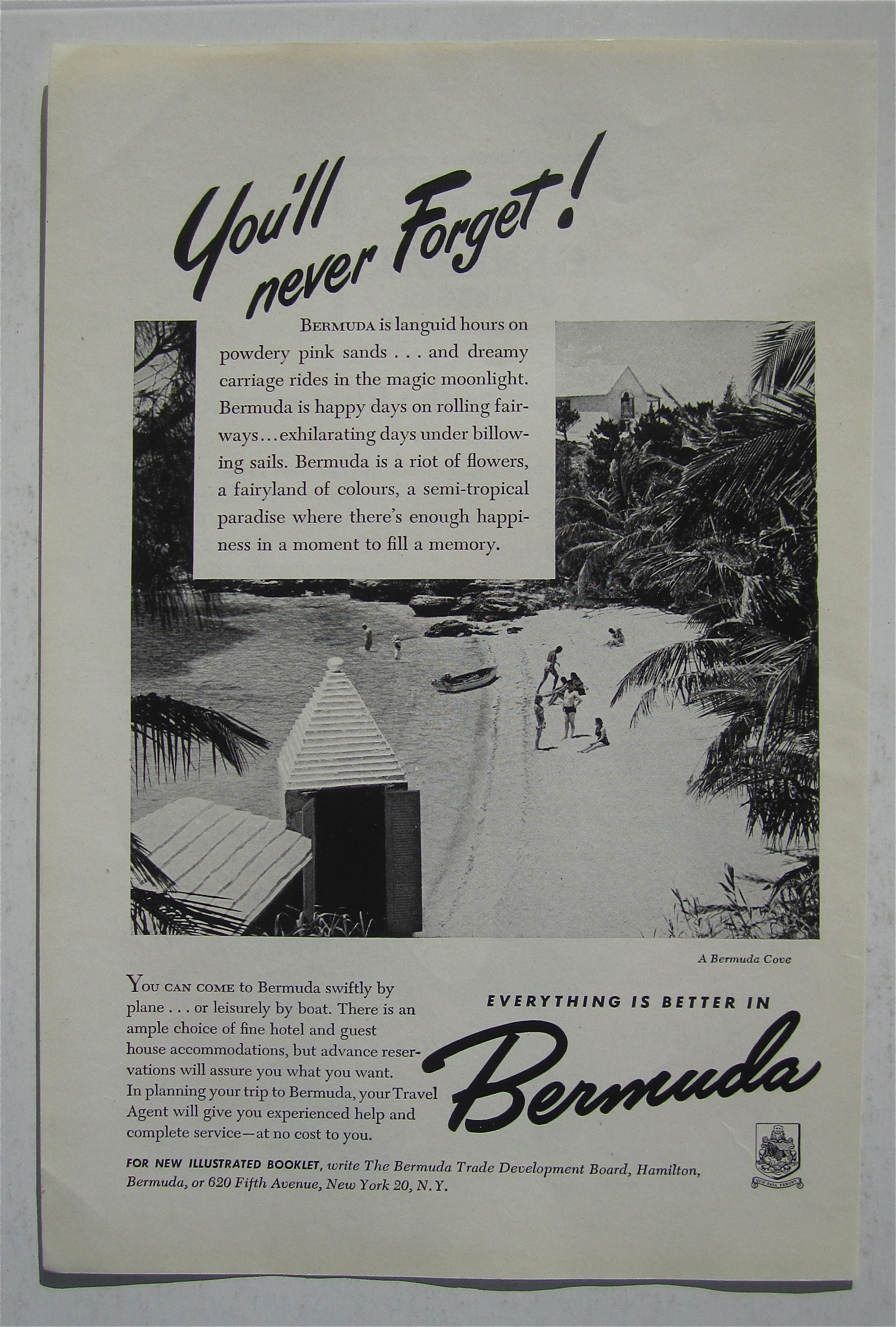 1948 Bermuda with a Bermuda Cove