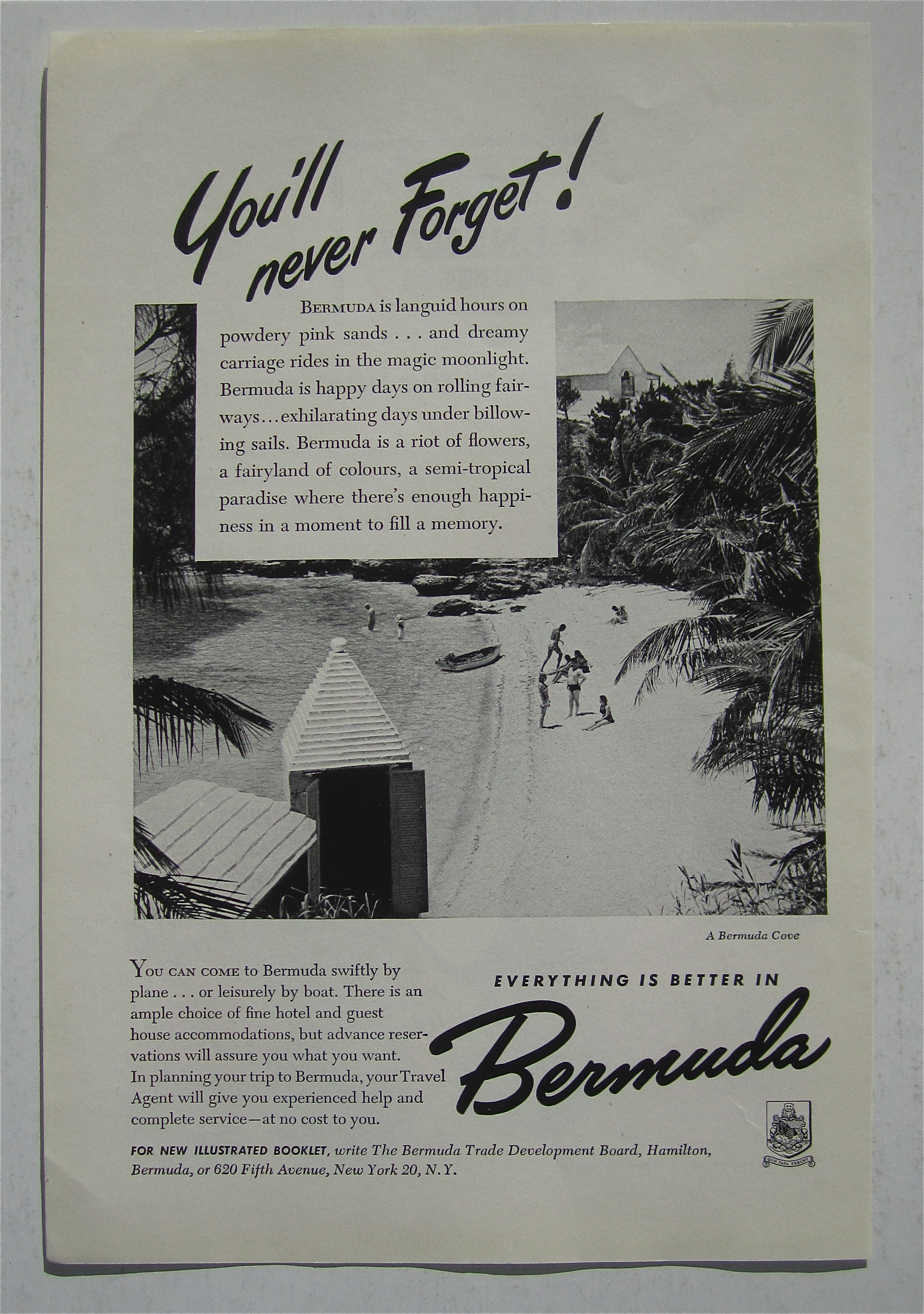 1948 Bermuda with a Bermuda Cove